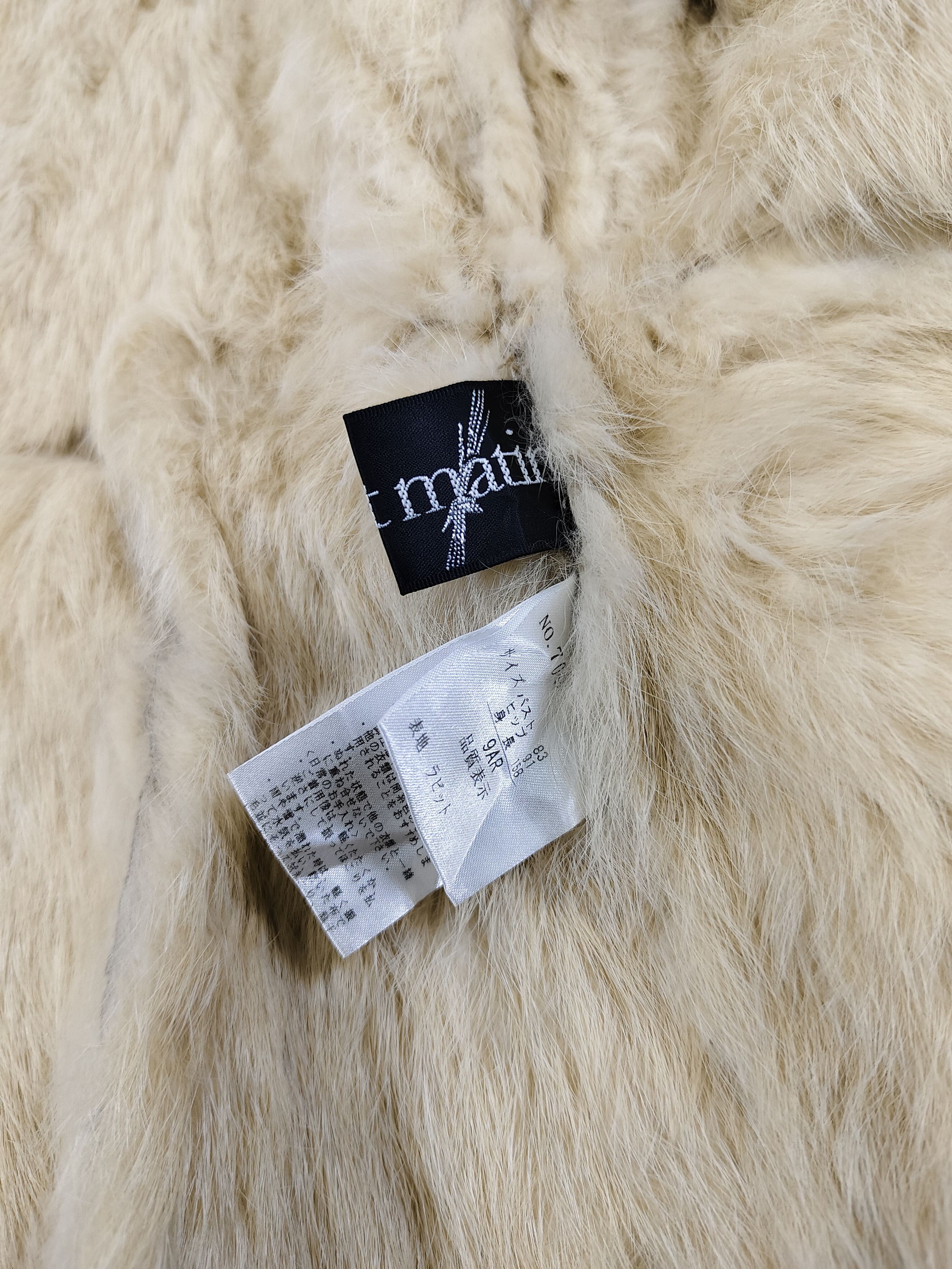 Japanese Brand 2000s Au Petit Matin🇯🇵 Boutique Belted Rabbit Fur Leather Size M / US 6-8 / IT 42-44 - 9 Thumbnail