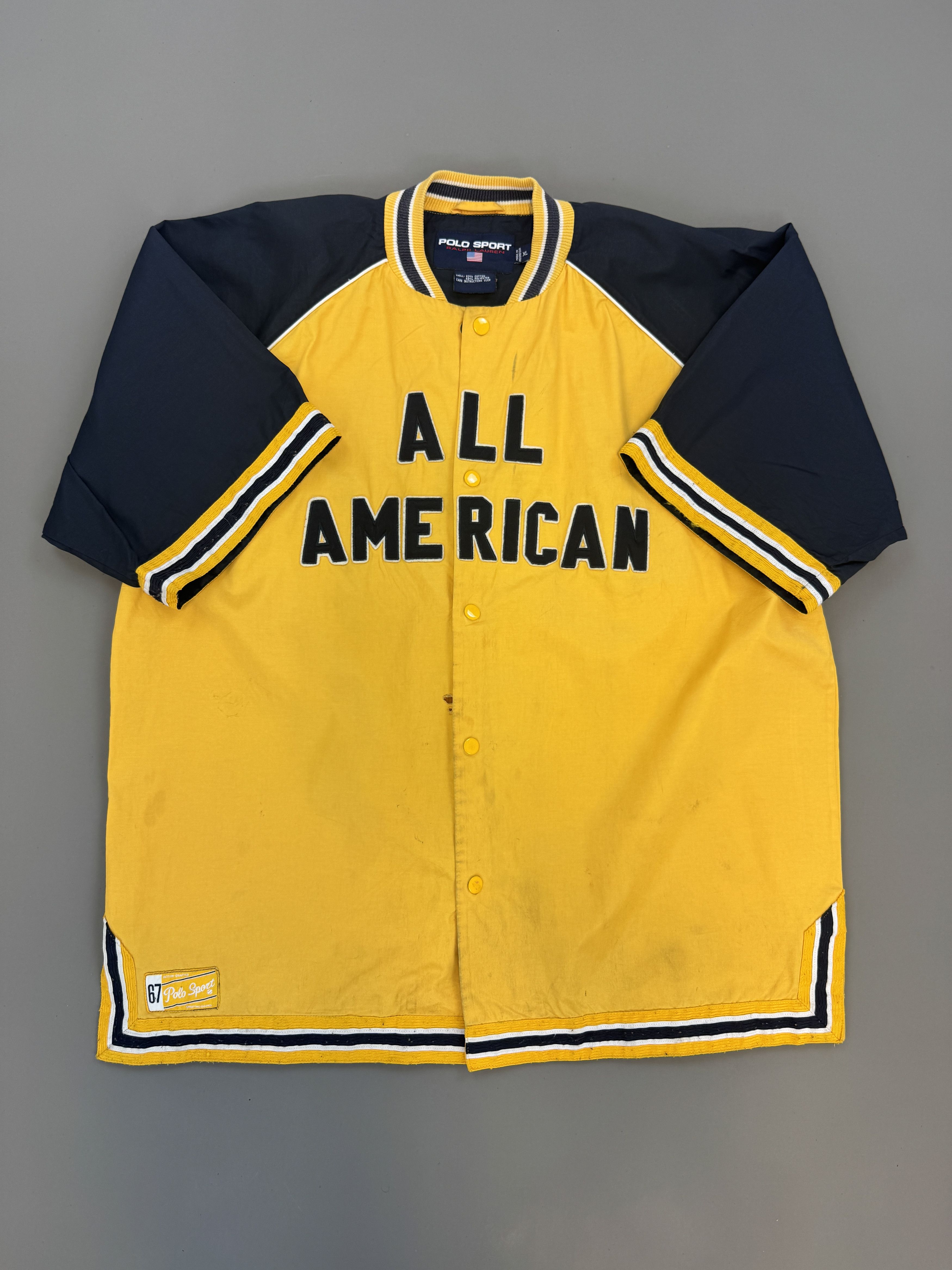 Ralph Lauren Sport Vintage Polo Sport Baseball Shirt Size US XL / EU 56 / 4 - 2 Thumbnail