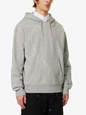 Givenchy o1srvl11e0125 Boxy Fit Cotton Jersey Hoodie in Grey Size US S / EU 44-46 / 1 - 3 Thumbnail