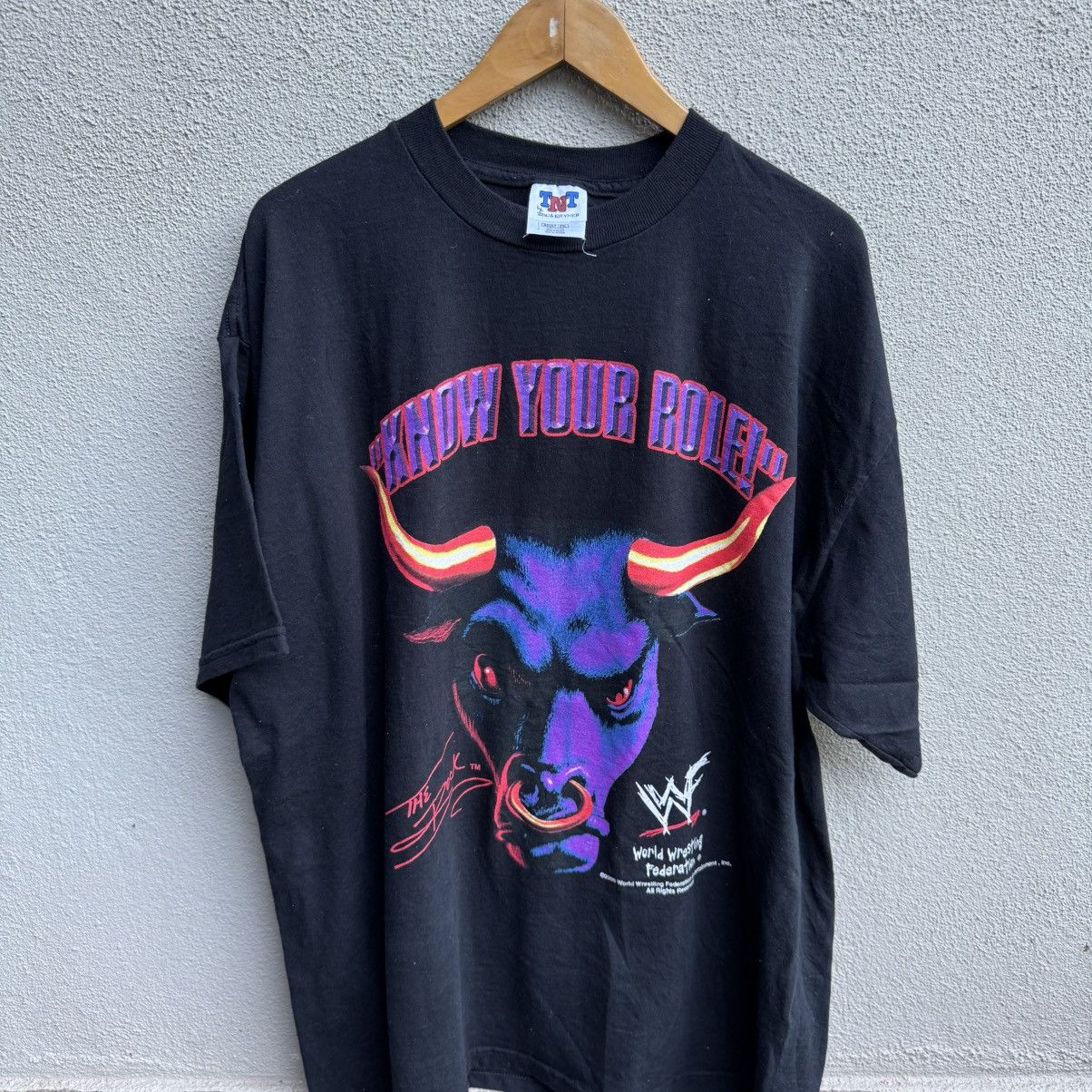 WWF Vintage THE ROCK wwf wrestling rap tee design Size US XXL / EU 58 / 5 - 3 Thumbnail