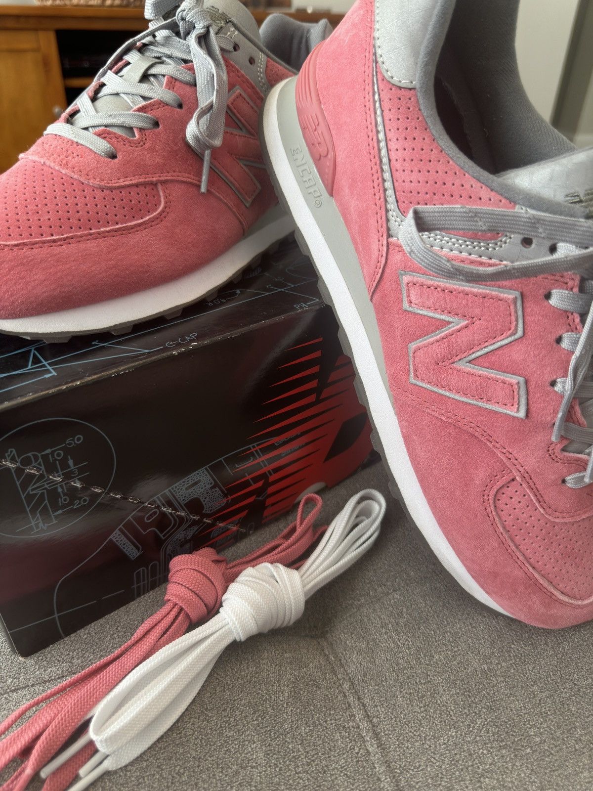 CNCPTS × New Balance Concepts X New Balance 574 - Rose - Size 11 Size US 11 / EU 44 - 2 Thumbnail