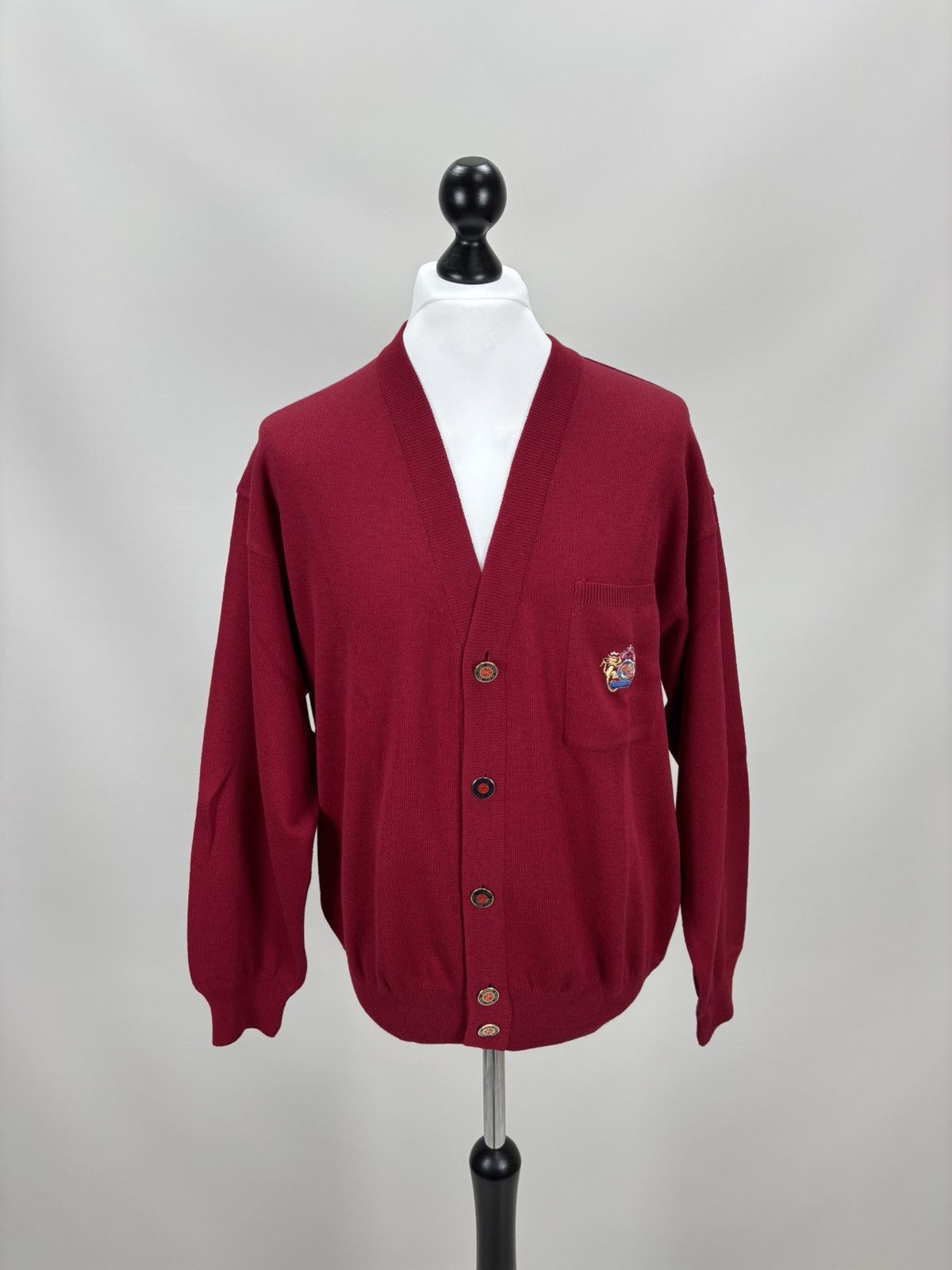 Dalmine Mens cardigan Dalmine Size L/52 Color Red Size US L / EU 52-54 / 3 - 1 Thumbnail