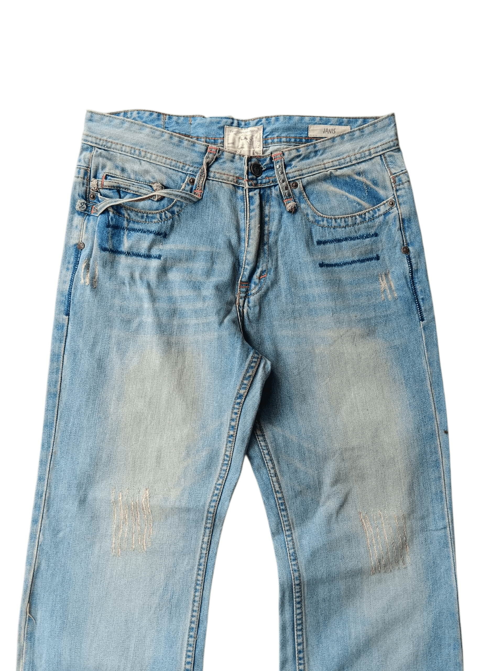 Ben Taverniti Unravel Project Ben Taverniti unravel project blue wash denim pants Size US 32 / EU 48 - 7 Thumbnail
