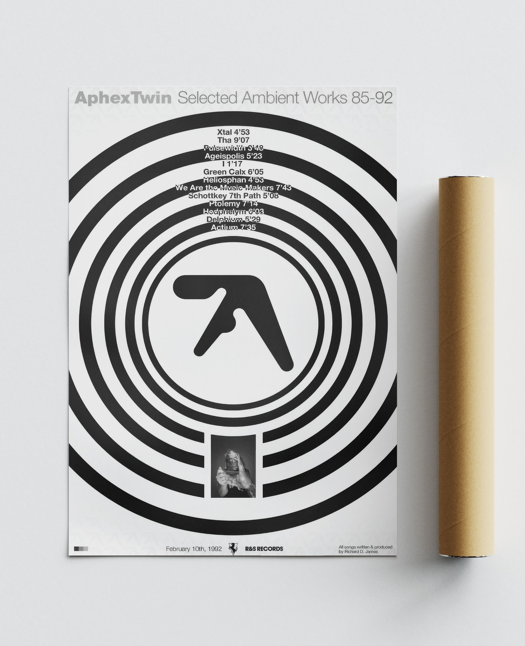 Band Tees Aphex Twin Poster Print Tee Vintage Music Band Merch Size ONE SIZE - 3 Thumbnail