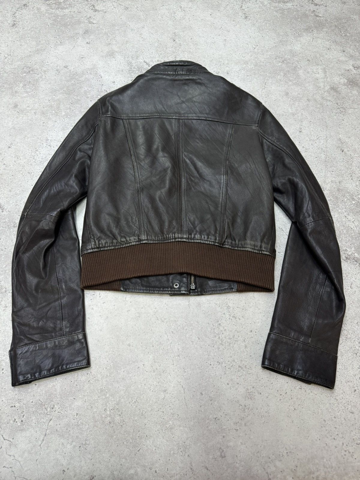 Japanese Brand Vintage Cropped Solf Leather Acne Style Jacket Size US S / EU 44-46 / 1 - 3 Thumbnail