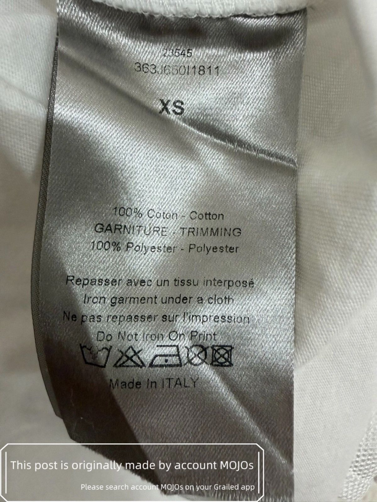 Dior Sz XS Dior 23SS Layers Printing Tee mojos1553421 Size US XS / EU 42 / 0 - 5 Thumbnail