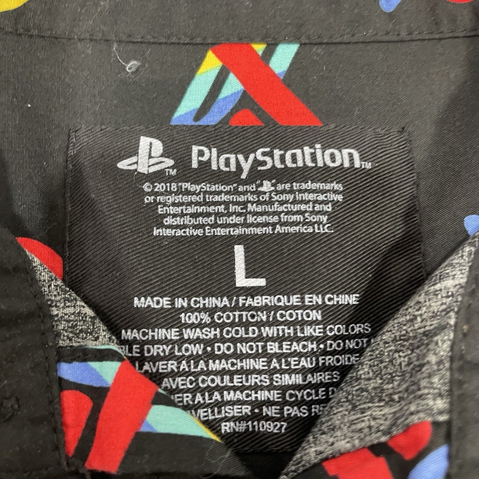 Playstation Sony PlayStation Men’s Gaming Logo Shirt L 2018 Size US L / EU 52-54 / 3 - 2 Thumbnail