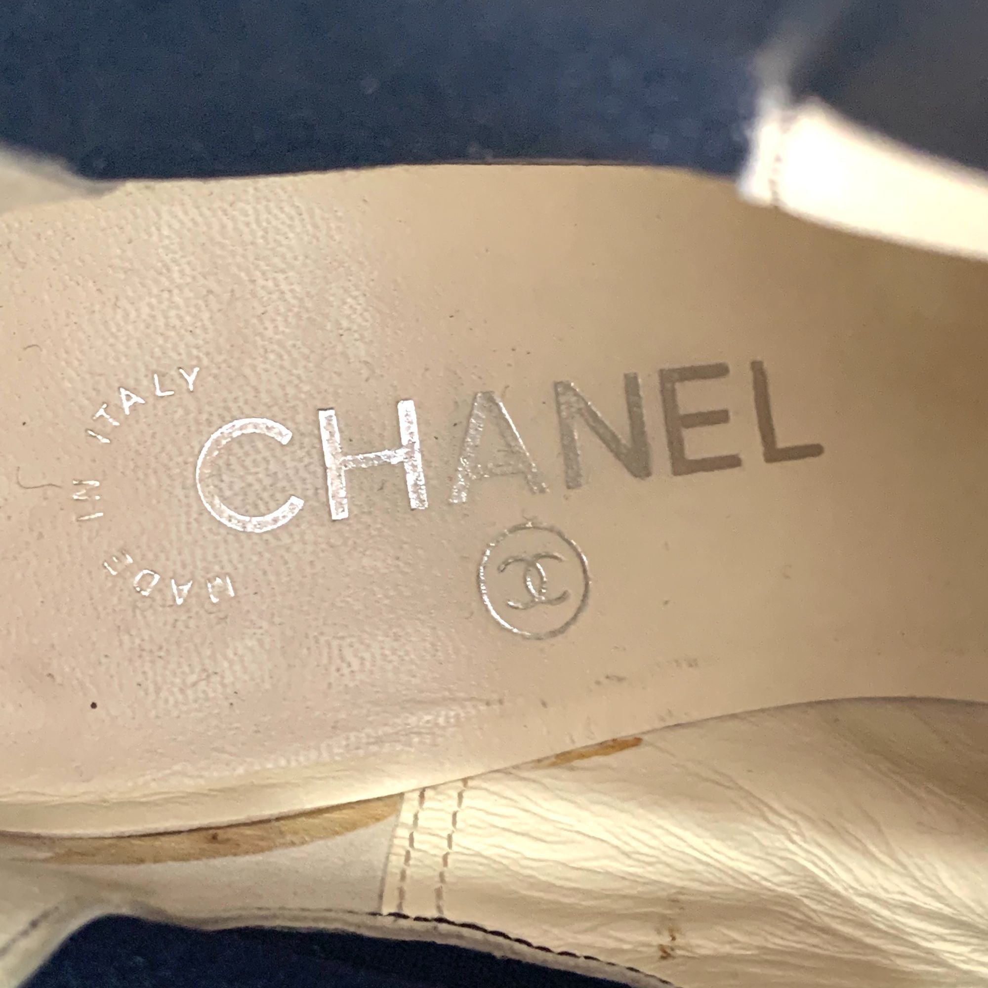 Chanel Chanel Womens Tweed & Leather Boots Size 35.5 Made In Italy Size US 5 / IT 35 - 1 Thumbnail