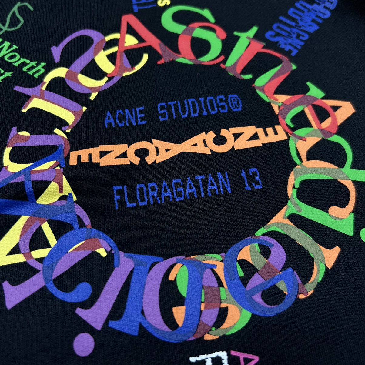Acne Studios ACNE STUDIOS PRINTED LOGO DESINGER HOODIE Size US M / EU 48-50 / 2 - 3 Thumbnail