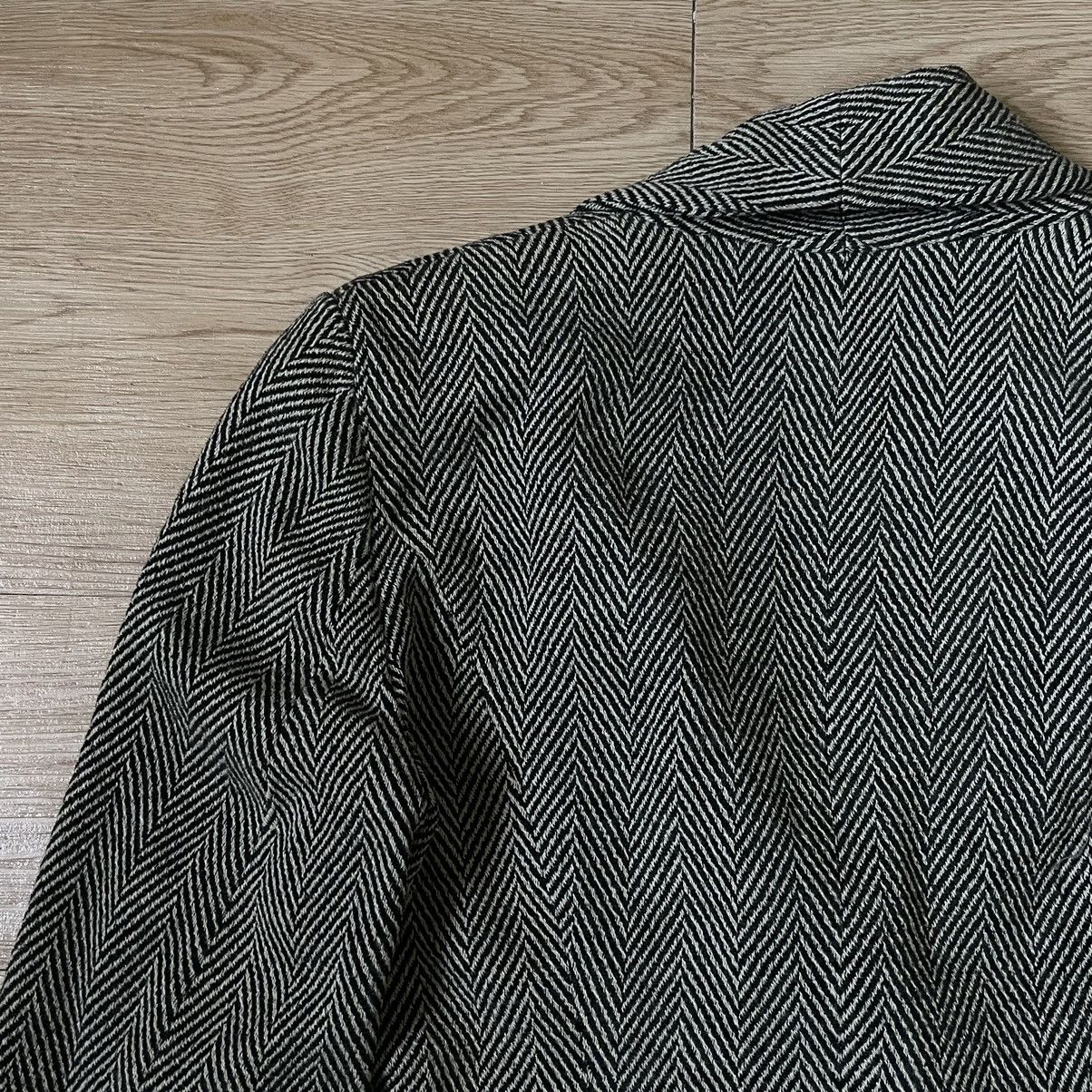 Jil Sander 🇩🇪RARE 80s Women’s Jil Sander Wool Herringbone Cropped Blazer Size US XS / EU 42 / 0 - 21 Thumbnail