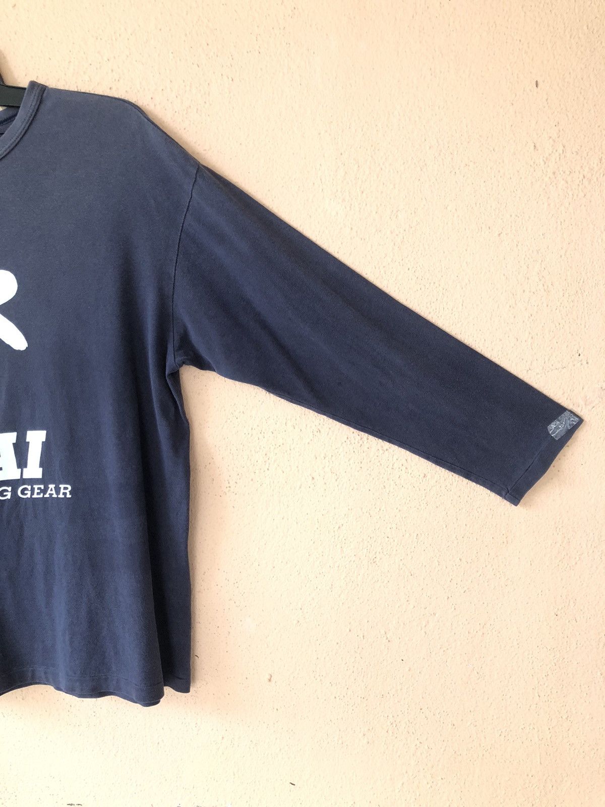 Hai Sporting Gear × Japanese Brand × Vintage Vitamin HAI Sporting Gear Big Logo Faded LS Shirt Size US L / EU 52-54 / 3 - 5 Thumbnail