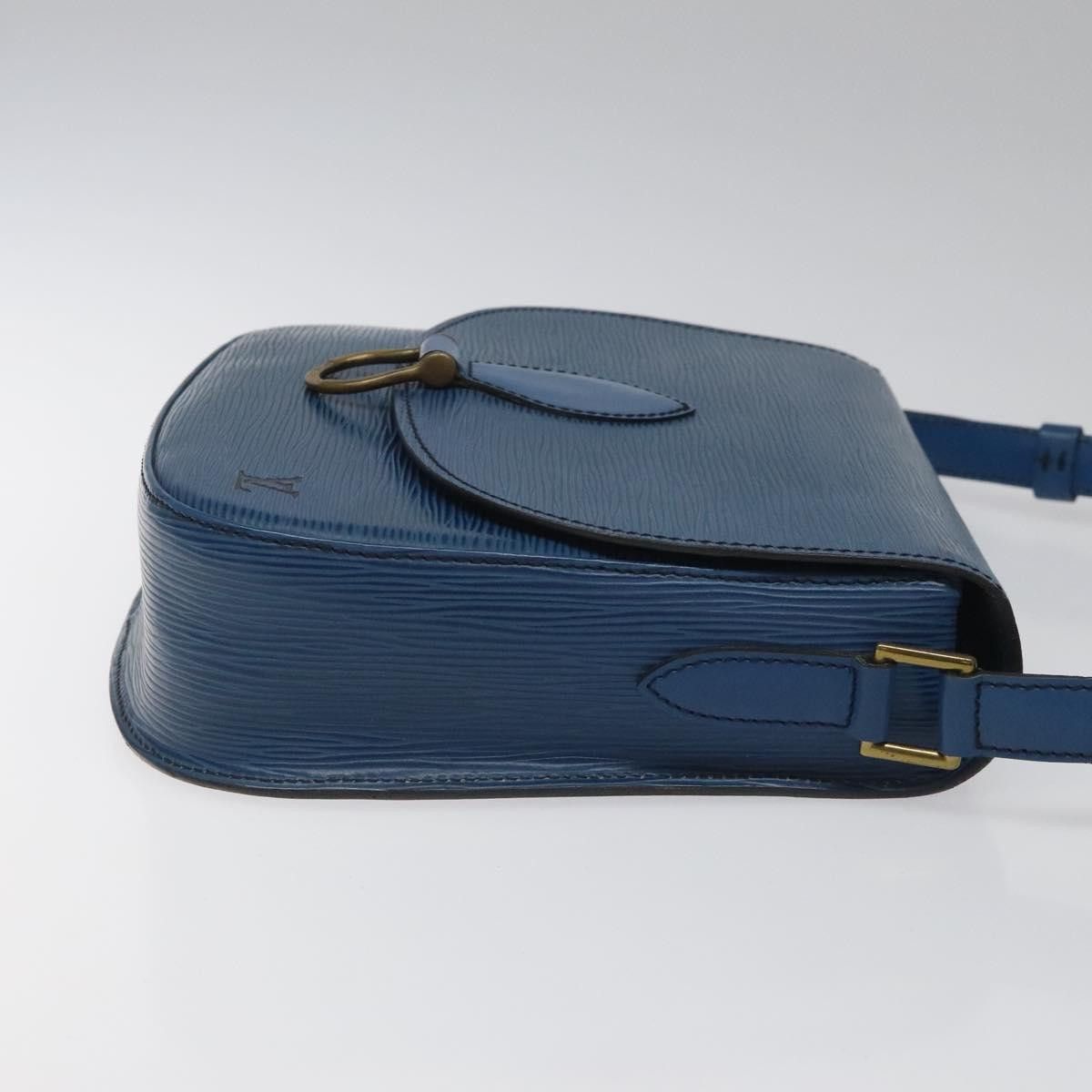 Louis Vuitton LOUIS VUITTON Epi Saint Cloud GM Shoulder Bag Toledo Blue Size ONE SIZE - 3 Thumbnail