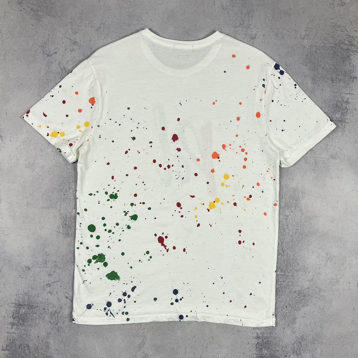 Polo Ralph Lauren Designer Polo Ralph Lauren rare paint spatter T Shirt Size US M / EU 48-50 / 2 - 11 Thumbnail