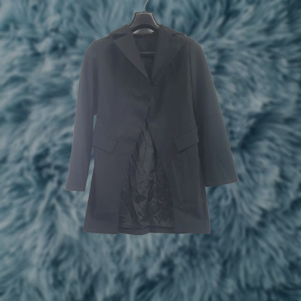 Vintage Aakasha Women's Black Jacket Blazer One Button Wool Size Small Size S / US 4 / IT 40 - 1 Thumbnail