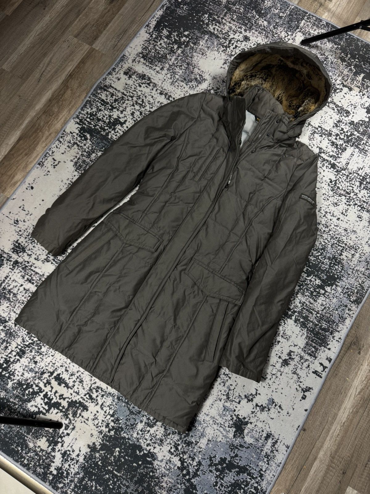 Woolrich Woolen Mills Jacket Woolrich Winter Down Hooded Parka khaki brown S Size US S / EU 44-46 / 1 - 3 Thumbnail