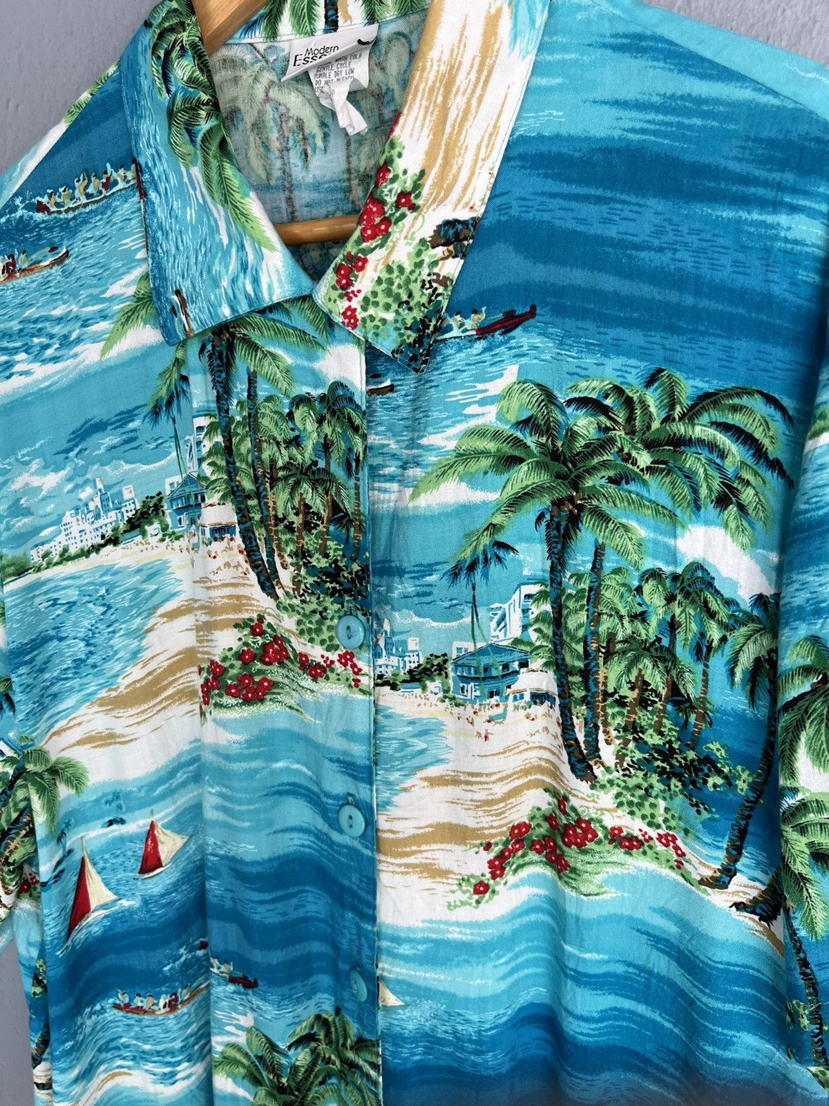 Other Vtg MODERN ESSENTIALS Hawaiian Shirts Size L / US 10 / IT 46 - 3 Thumbnail