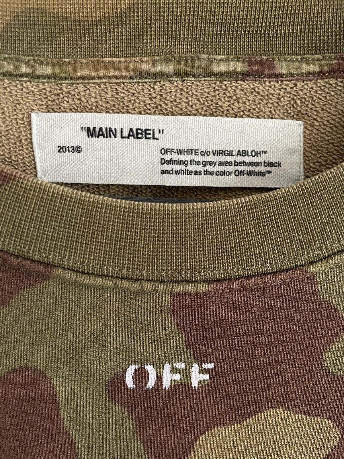 Off-White Off-White Oversized Camo Crewneck Arrow Jumper Sweatshirt 17 Size US S / EU 44-46 / 1 - 5 Thumbnail