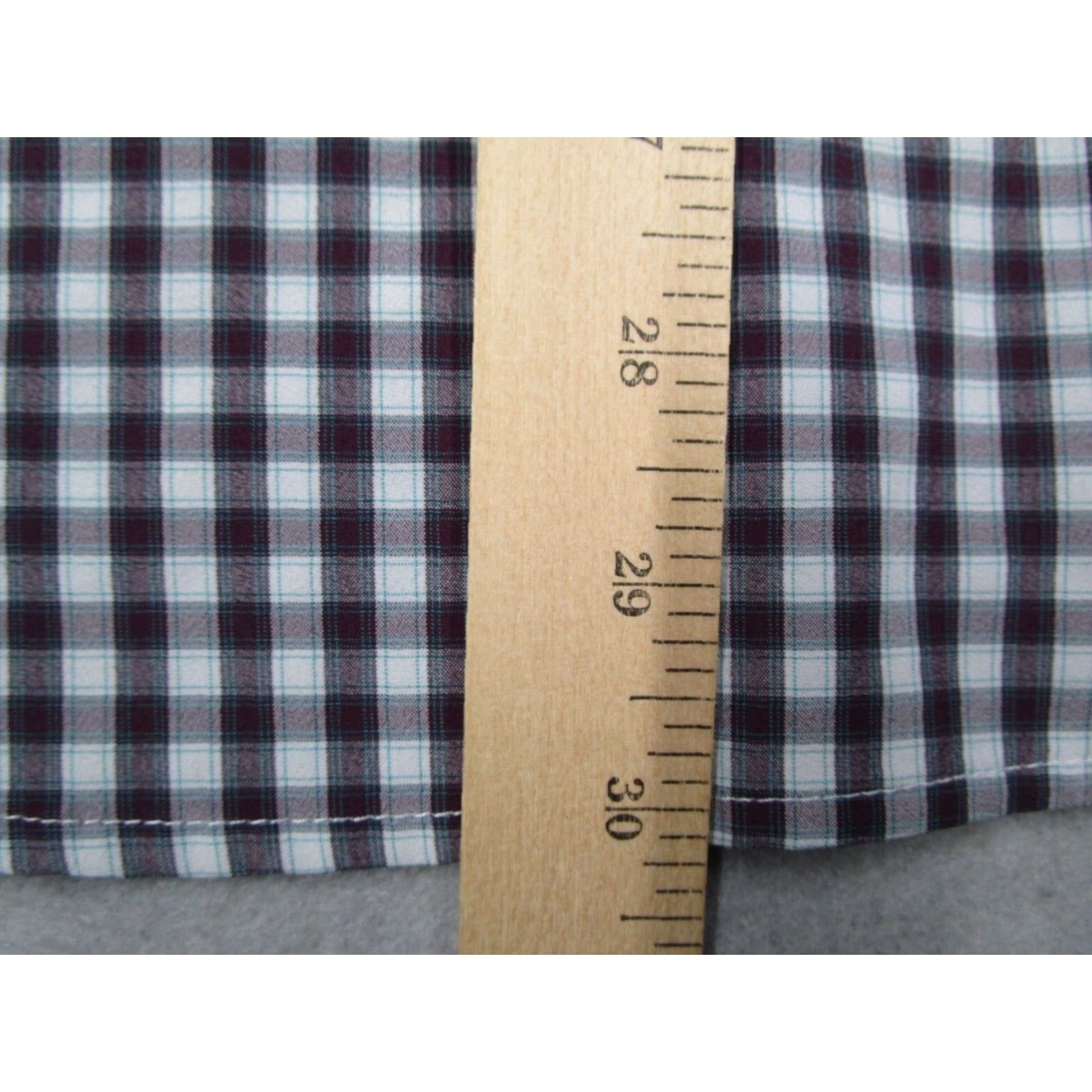 Mizzen+Main Mizzen+Main Shirt Mens M Trim Fit Red Leeward Check Button-Up Long Sleeve Size US M / EU 48-50 / 2 - 7 Thumbnail