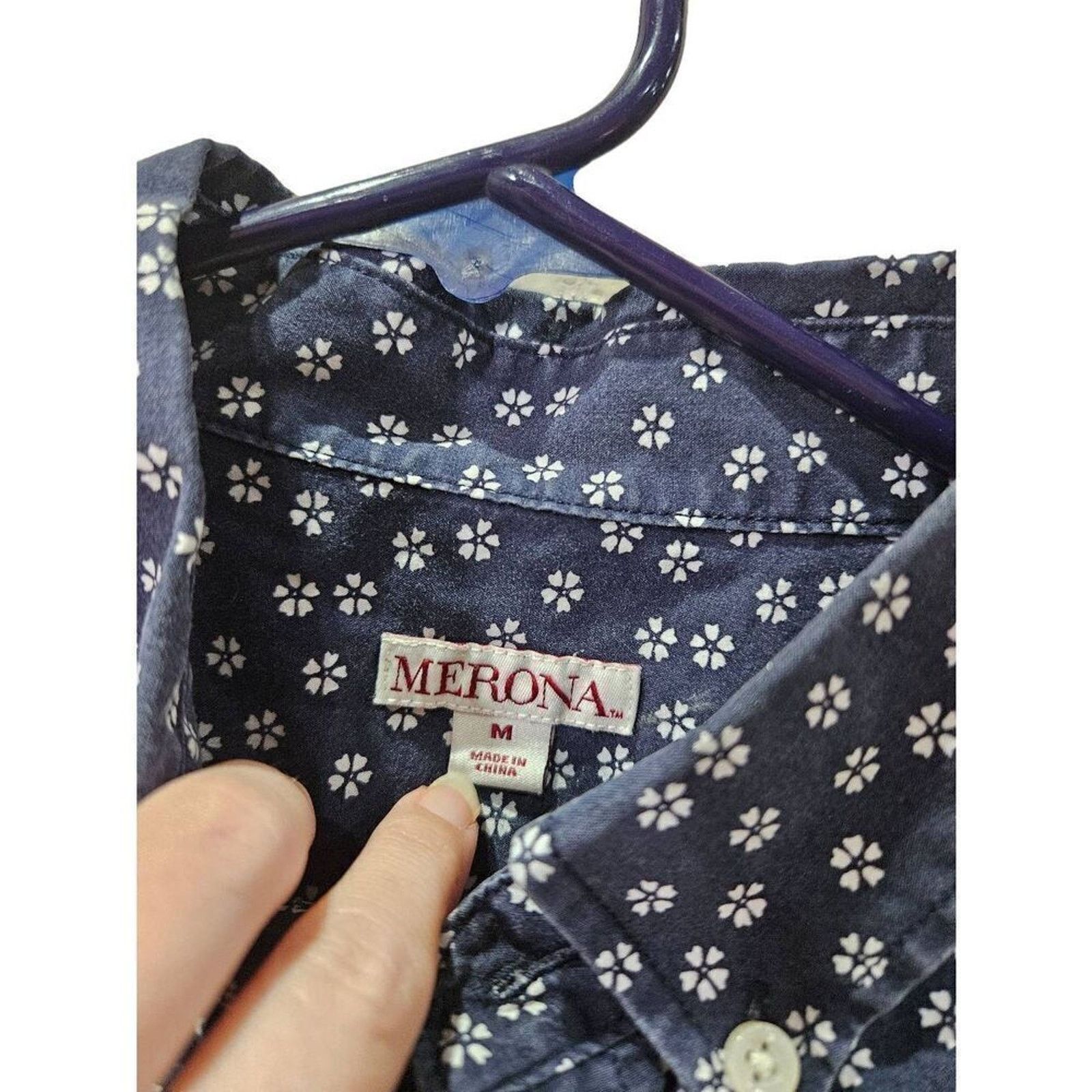 Merona Merona M button up long sleeve shirt Size US M / EU 48-50 / 2 - 5 Thumbnail