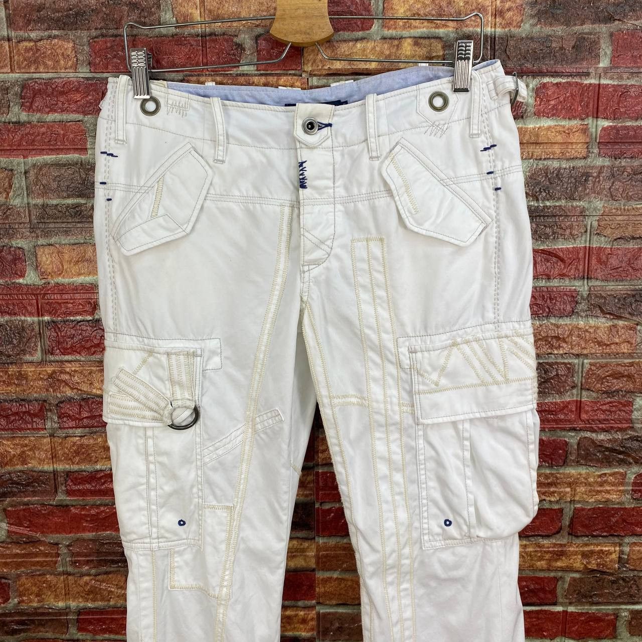 Polo Ralph Lauren Polo Ralph Lauren Off-White Utility Technical Cargo Pants Size US 30 / EU 46 - 3 Thumbnail
