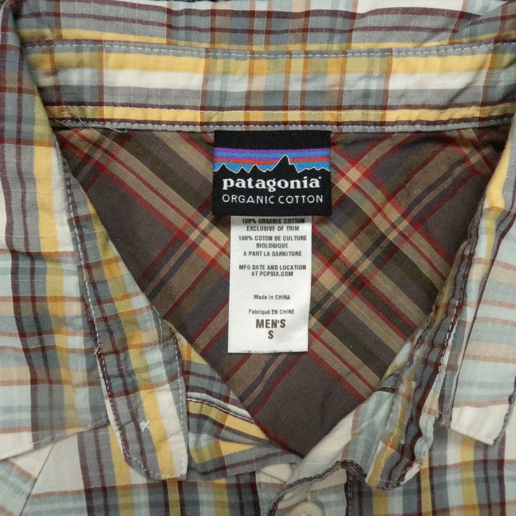 Patagonia Patagonia Shirt Mens Small Tan Plaid Long Sleeved Organic Cotton Button Up Size US S / EU 44-46 / 1 - 3 Thumbnail