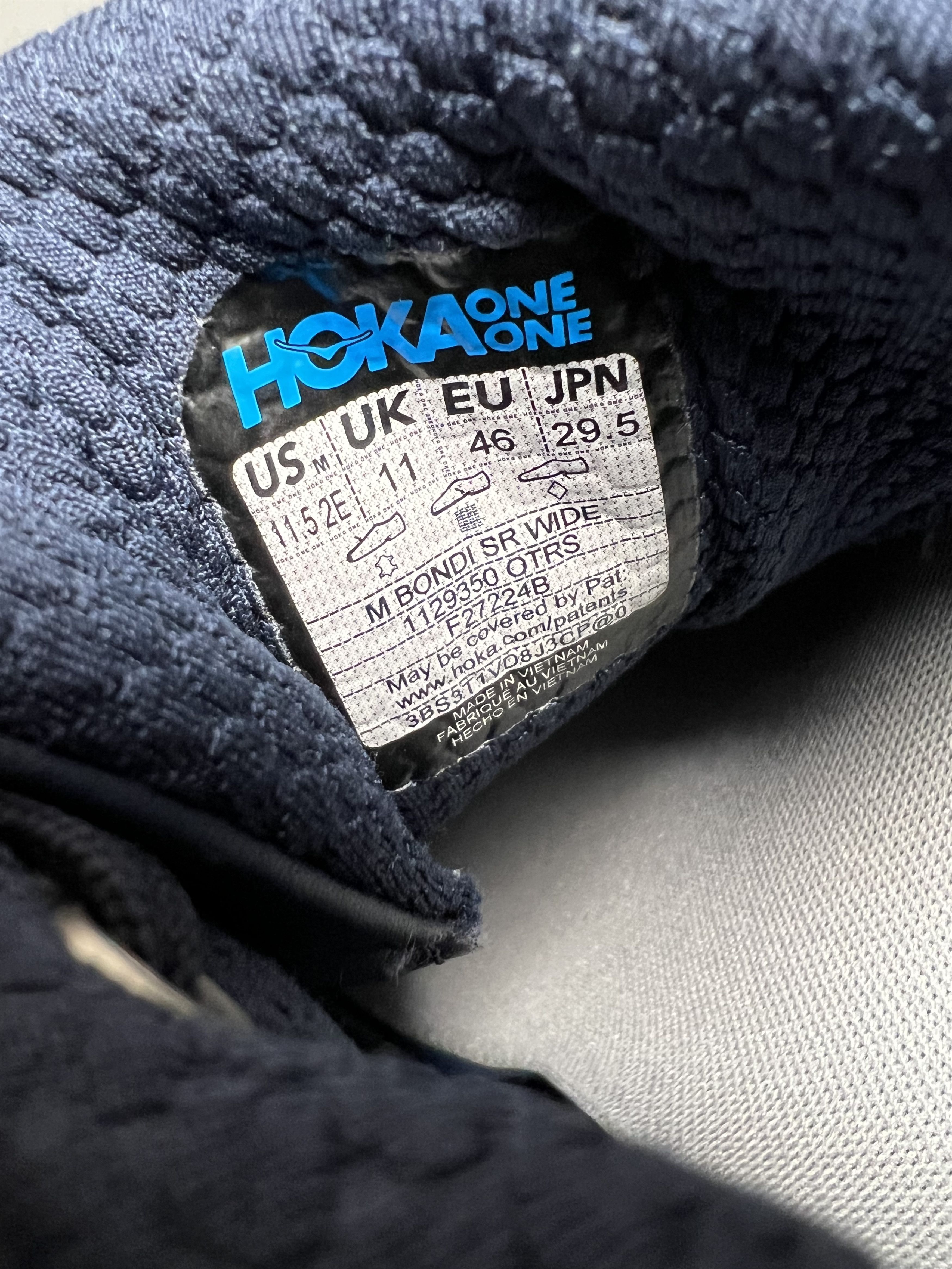 Hoka 11.5 EE Hoka One One Bondi SR Wide Running Shoes Walking Size US 11.5 / EU 44-45 - 18 Thumbnail