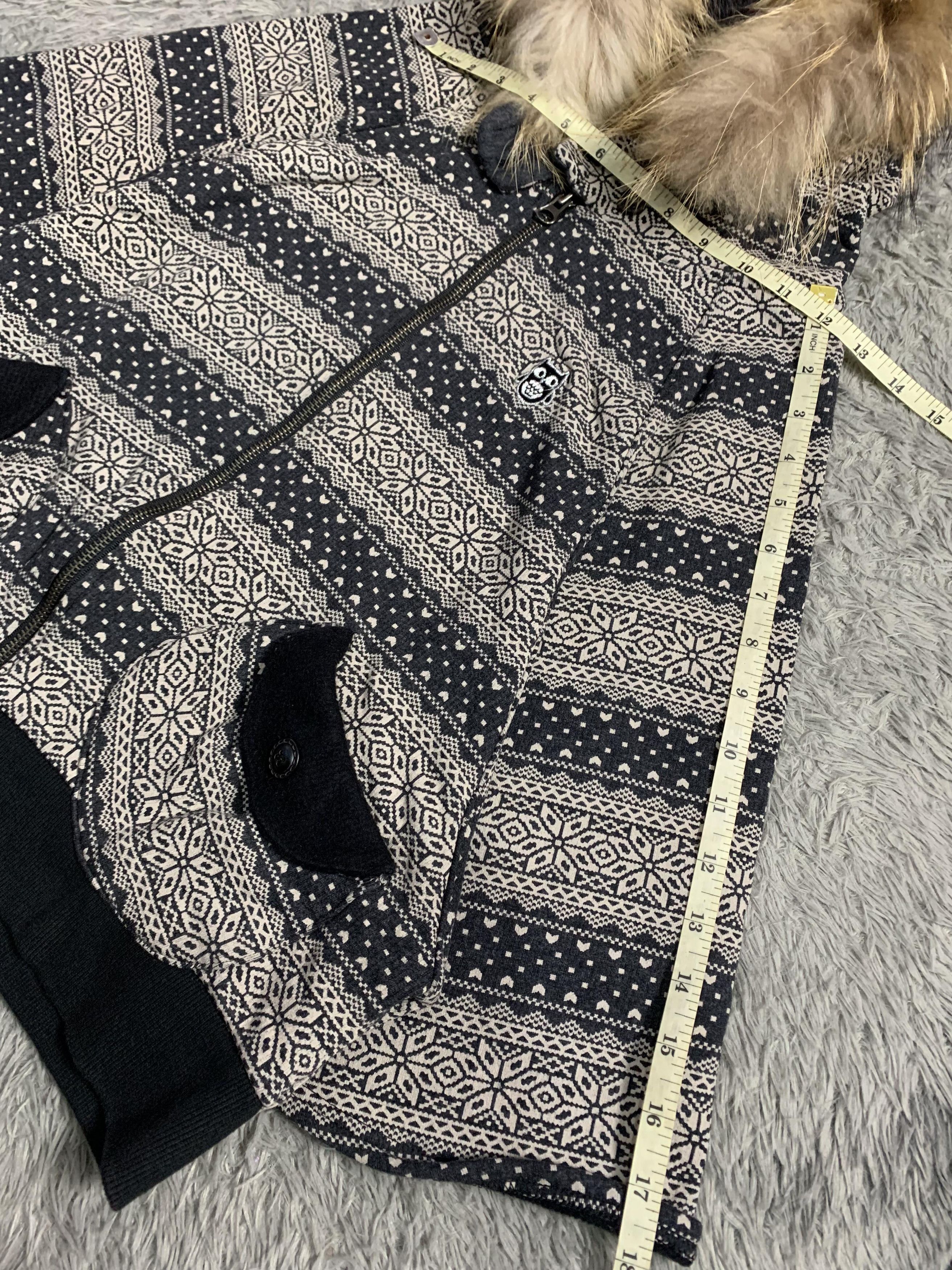 Japanese Brand AISR Boxy Vintage Fur Hoodie Navajo Size US M / EU 48-50 / 2 - 8 Thumbnail