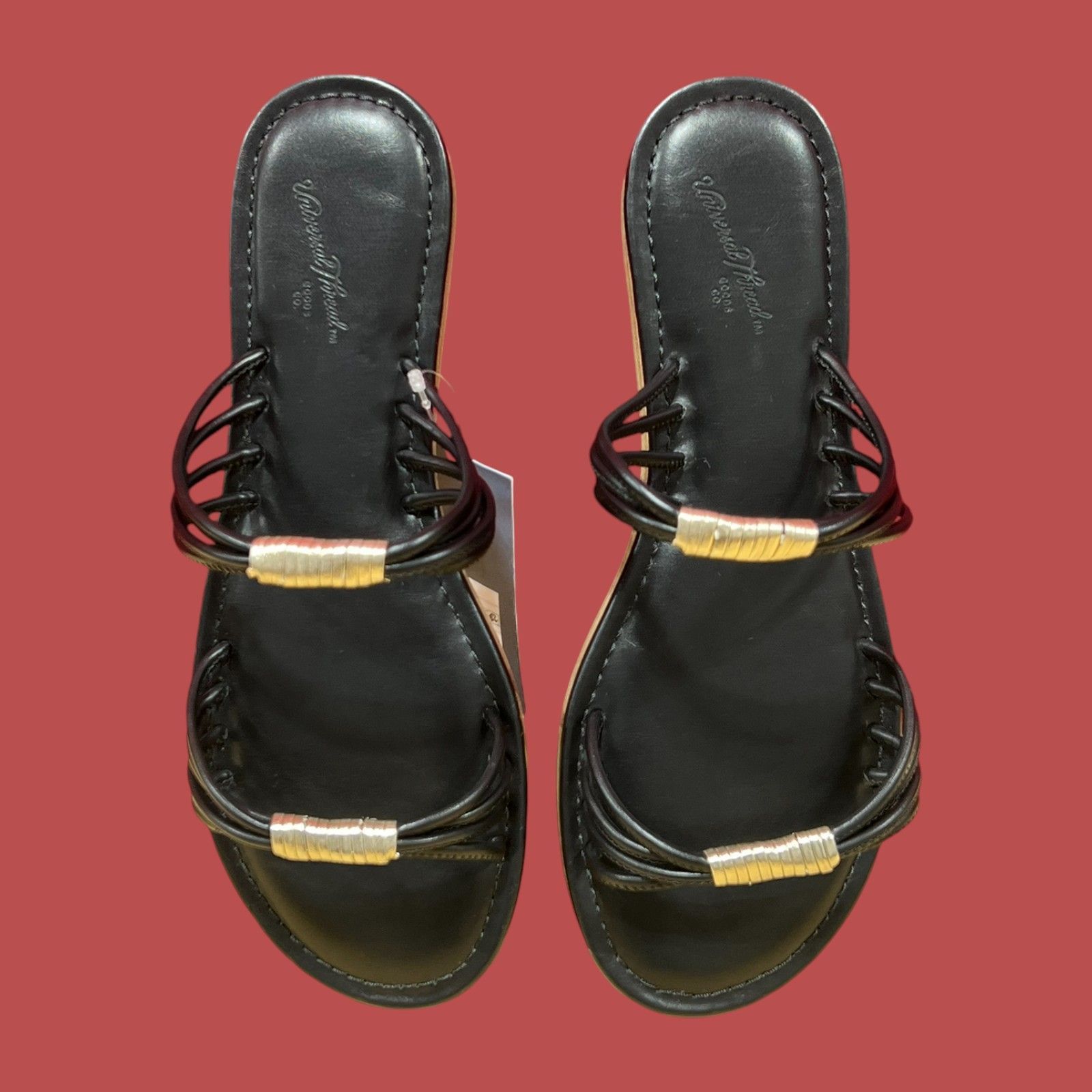 Other Universal Thread - Women's Aura Two Band Slide Sandals - Bla Size US 7.5 / IT 37.5 - 17 Thumbnail