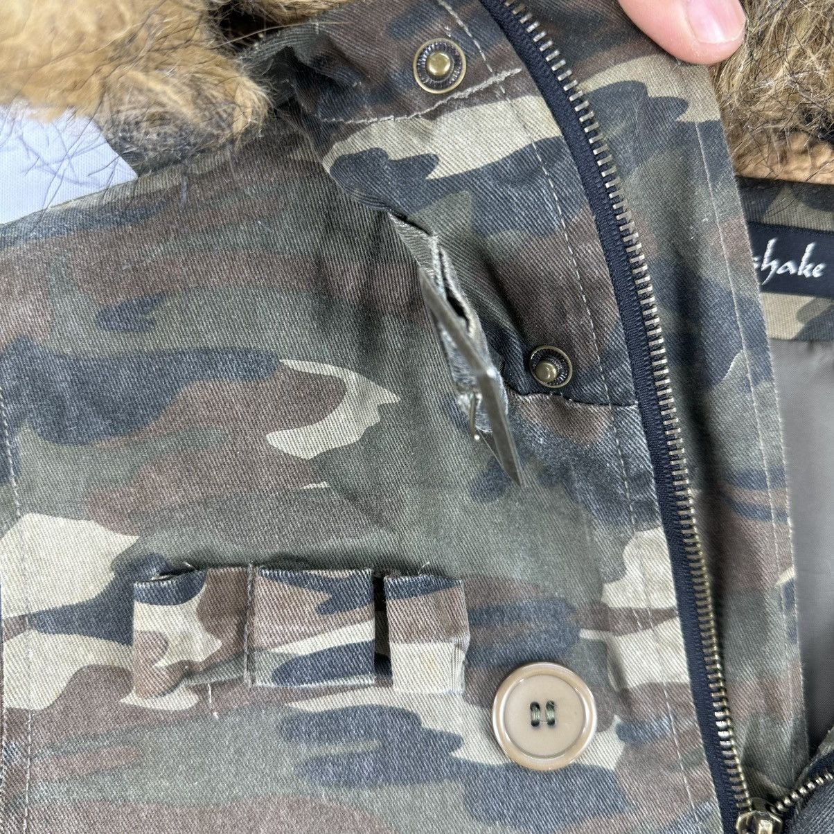 If Six Was Nine Vintage Parka Camo Fur Hoodie Punk LGB Style by Body Shake Size XS / US 0-2 / IT 36-38 - 10 Thumbnail