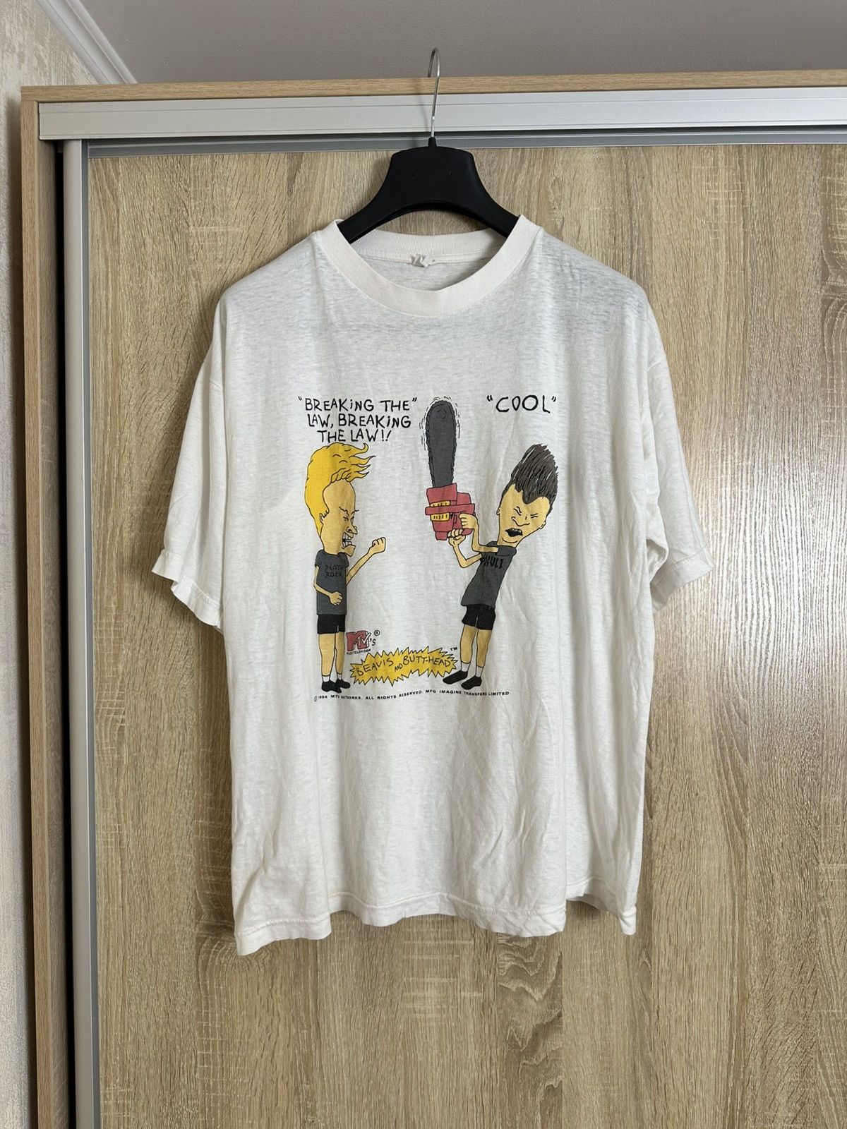 Mtv 🔥 Beavis And Butthead 1994 MTV Chicks Are Cool Rare T Shirt Size US M / EU 48-50 / 2 - 1 Thumbnail