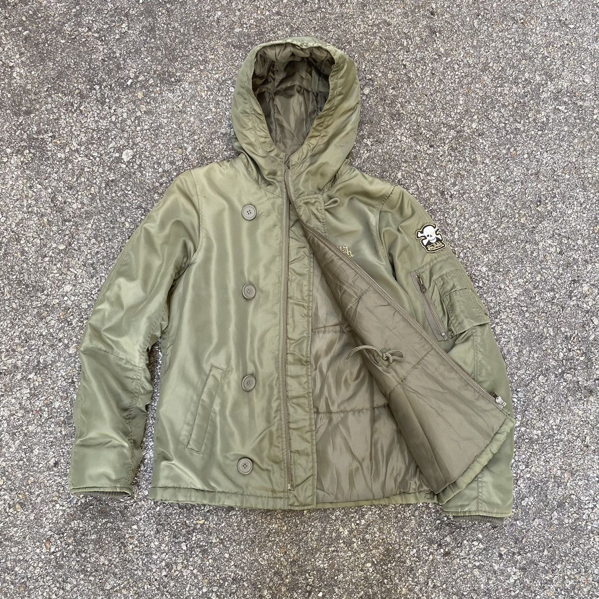 Christian Audigier × Ed Hardy × Von Dutch Von Dutch M65 Bomber Military Jacket Army Green Size US XS / EU 42 / 0 - 2 Thumbnail