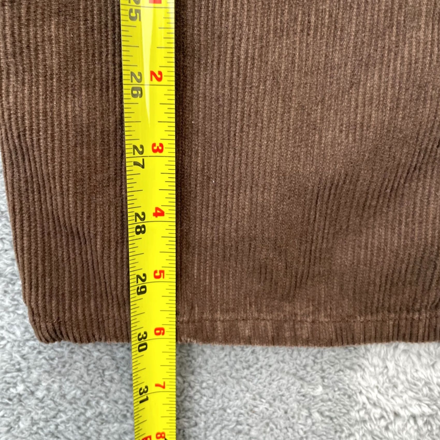 Lee VINTAGE Womens Lee Rough Rider Pants 14 Brown Corduroy Chino Cotton Western Cowboy 90s Size 36" / US 14 / IT 50 - 6 Thumbnail