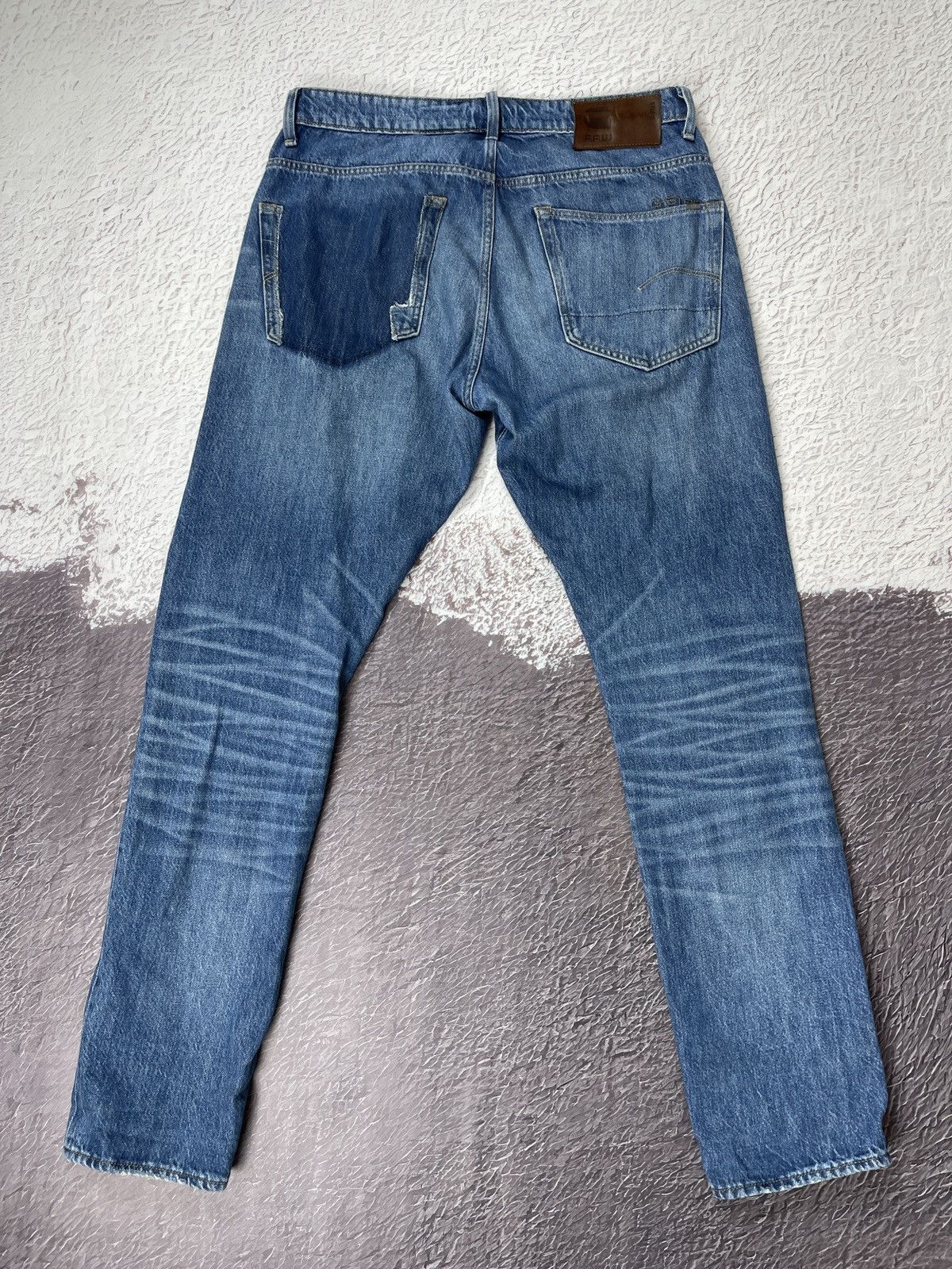 G-Star G-Star Raw Straight Tapered distressed denim jeans pants Size US 32 / EU 48 - 12 Thumbnail