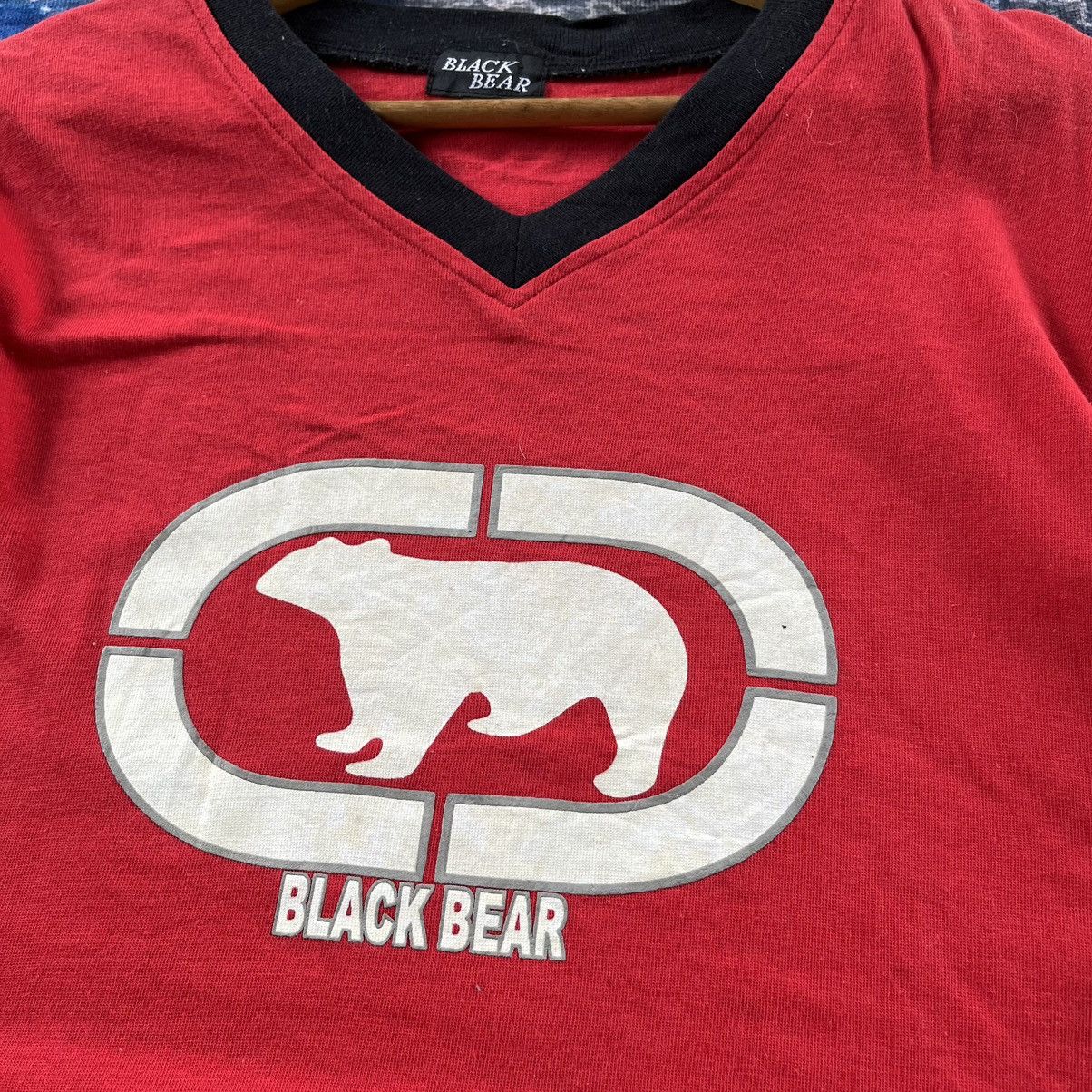 Vintage 🔥Vintage Black Bear Big Logo Rugby Jersey Size US L / EU 52-54 / 3 - 3 Thumbnail