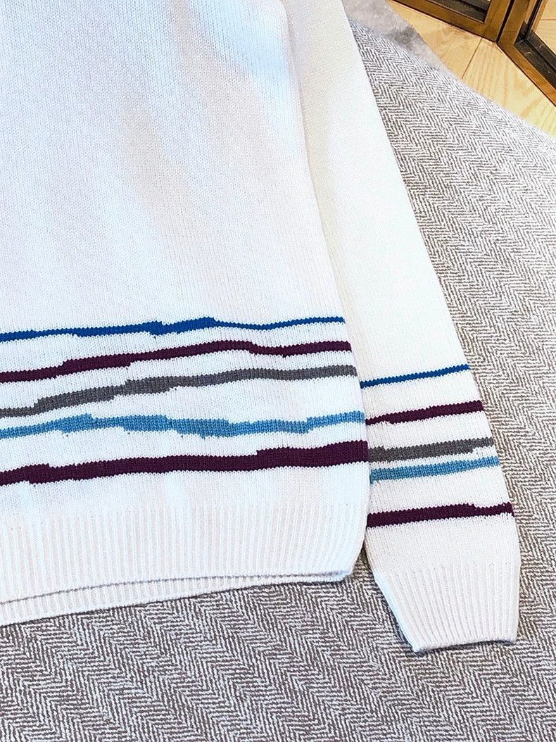 Loro Piana LORO PIANA Color striped cashmere knit sweater top Size M / US 6-8 / IT 42-44 - 4 Thumbnail