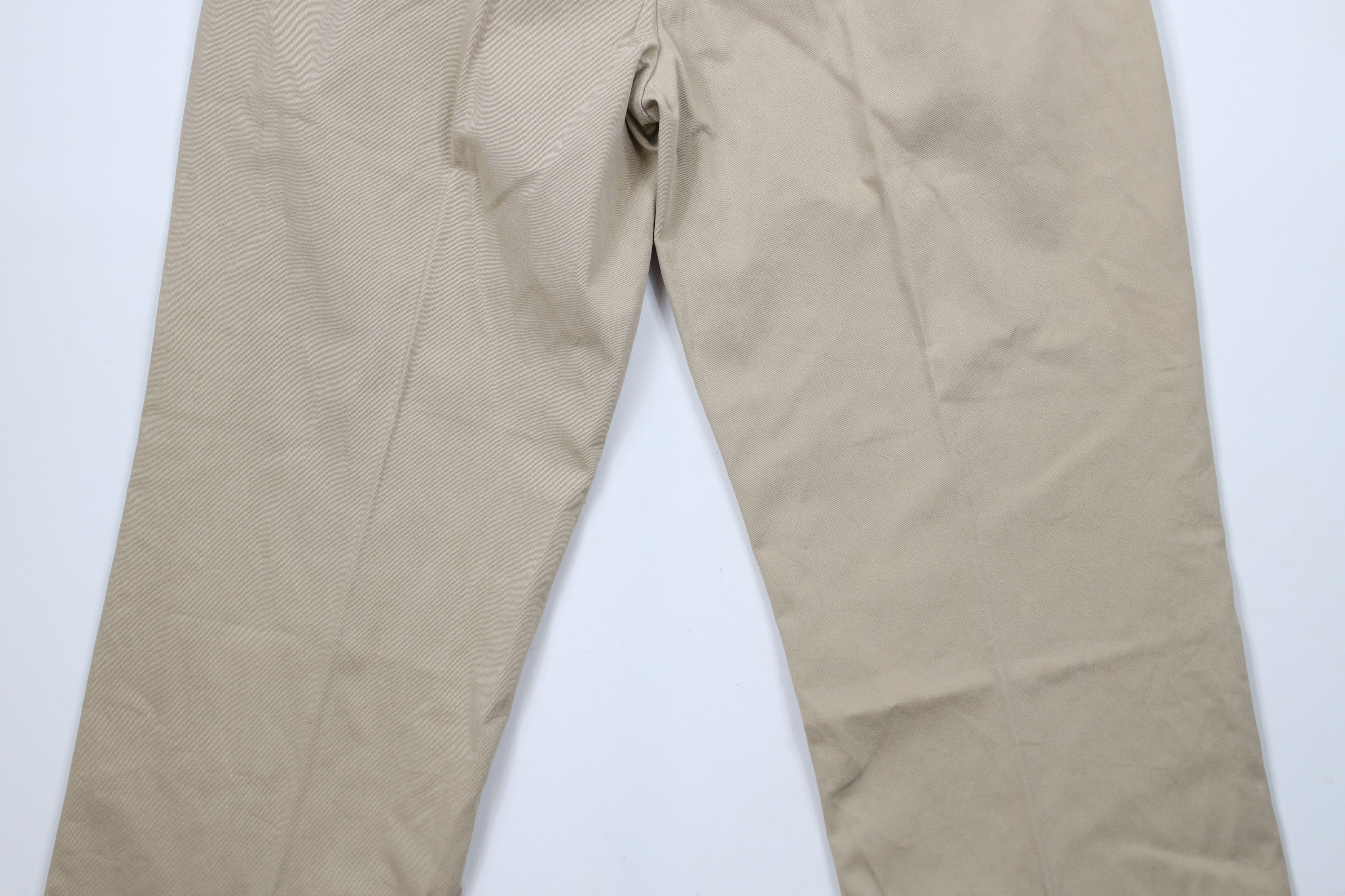 Ralph Lauren × Vintage Vintage 90s Ralph Lauren Wide Leg Chino Pants Khaki Cotton Size US 38 / EU 54 - 11 Thumbnail