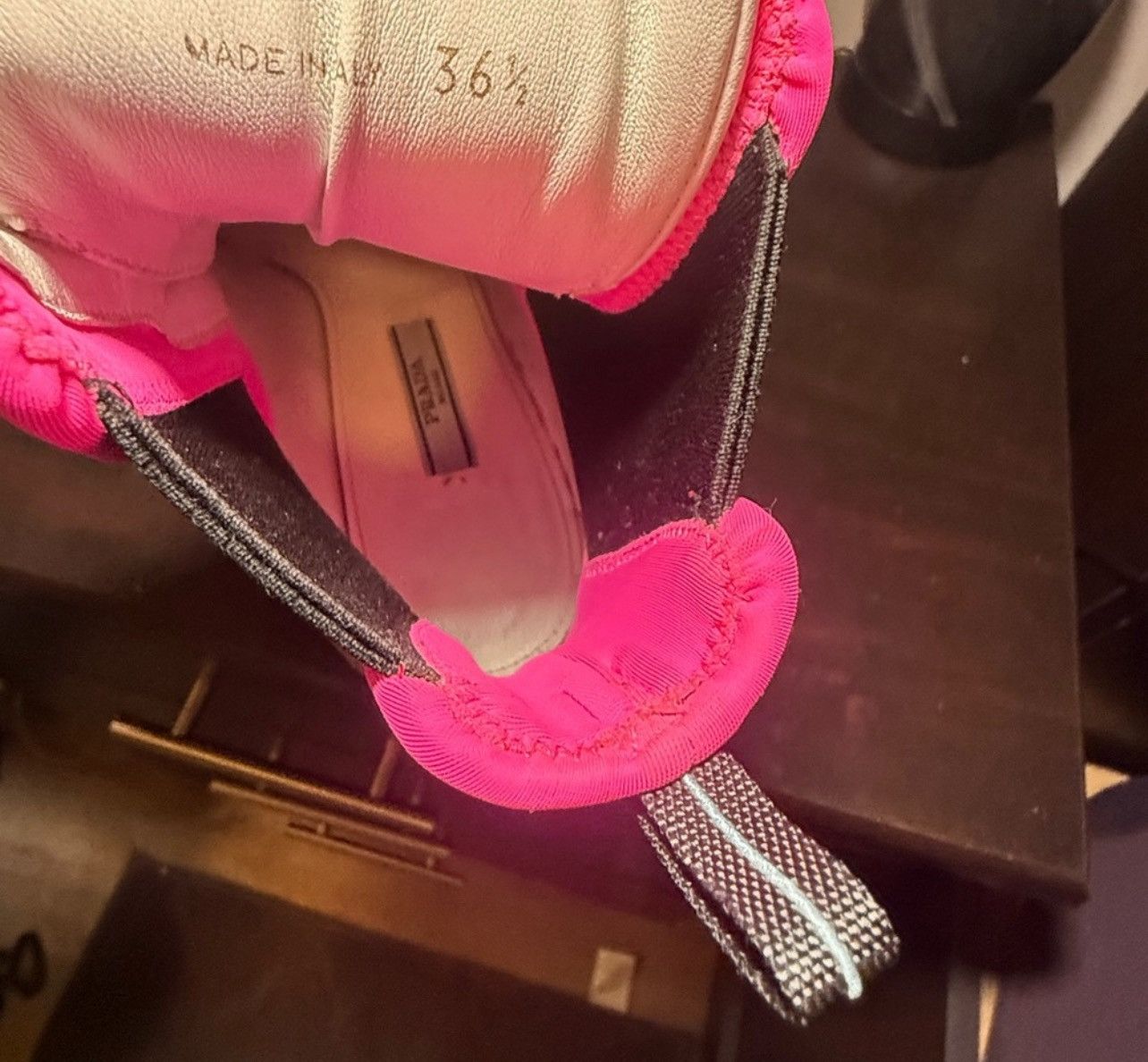 Prada Prada women’s white and pink heeled boots Size US 6.5 / IT 36.5 - 4 Thumbnail