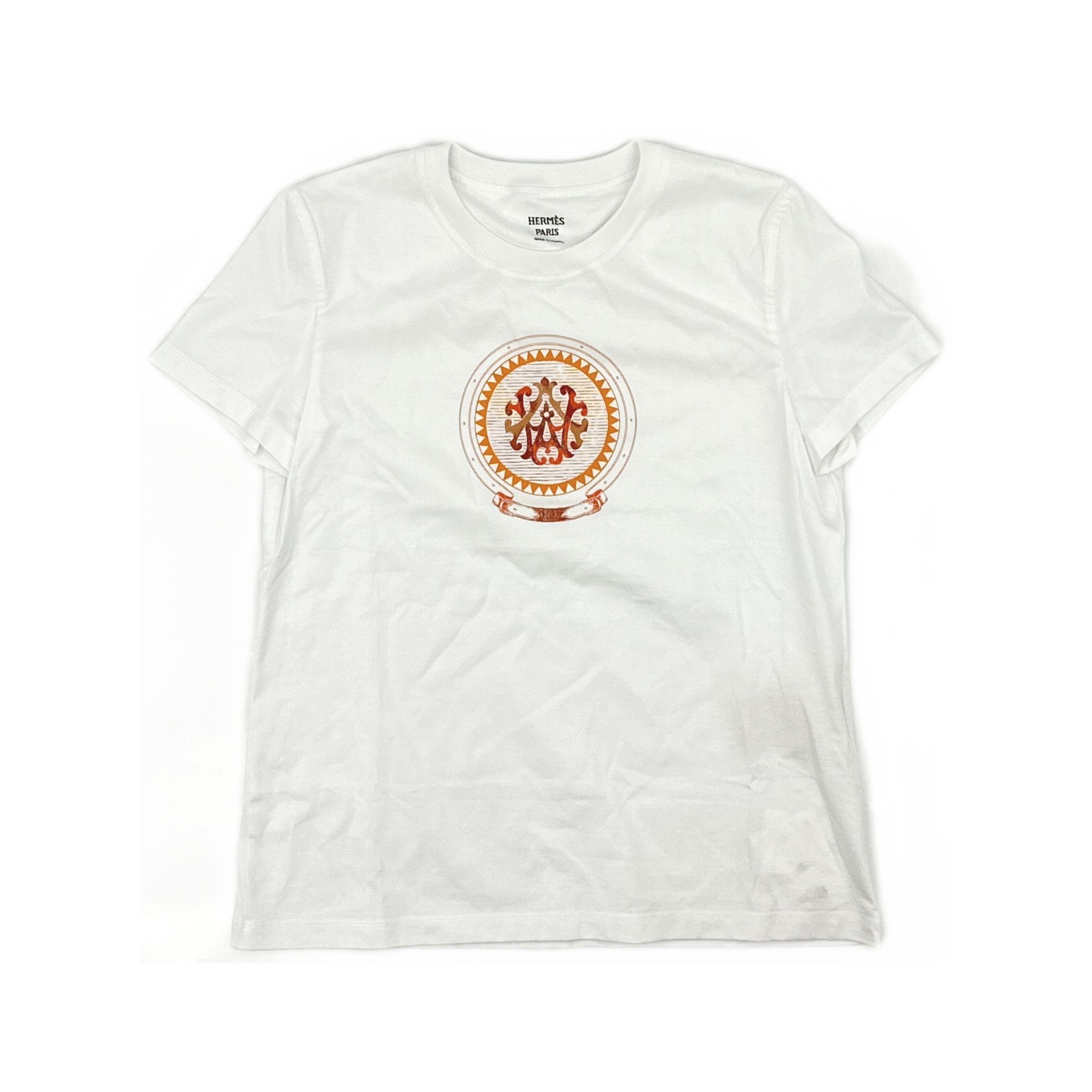 Hermes Hermès Cartouche Graphic T-Shirt Size 36 Size XS / US 0-2 / IT 36-38 - 1 Thumbnail