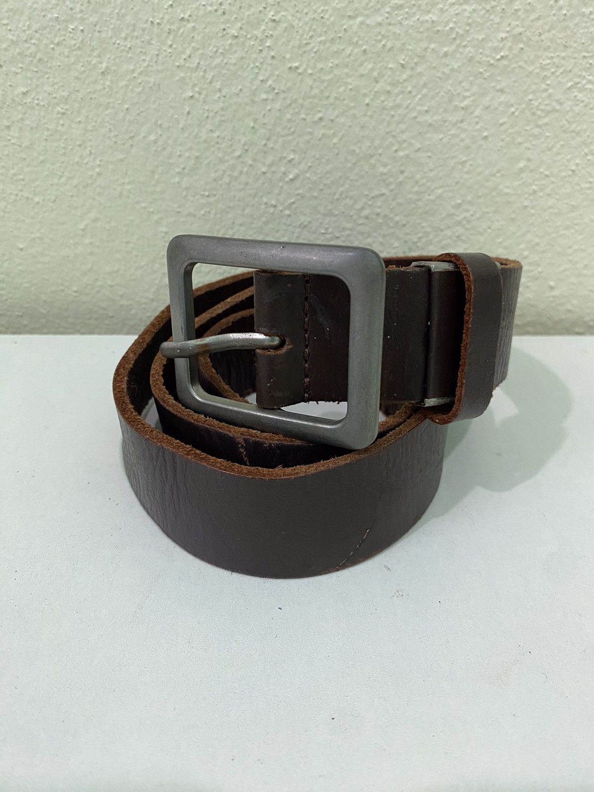Japanese Brand Japanese Brand Leather Buckle Belt Size ONE SIZE - 2 Thumbnail