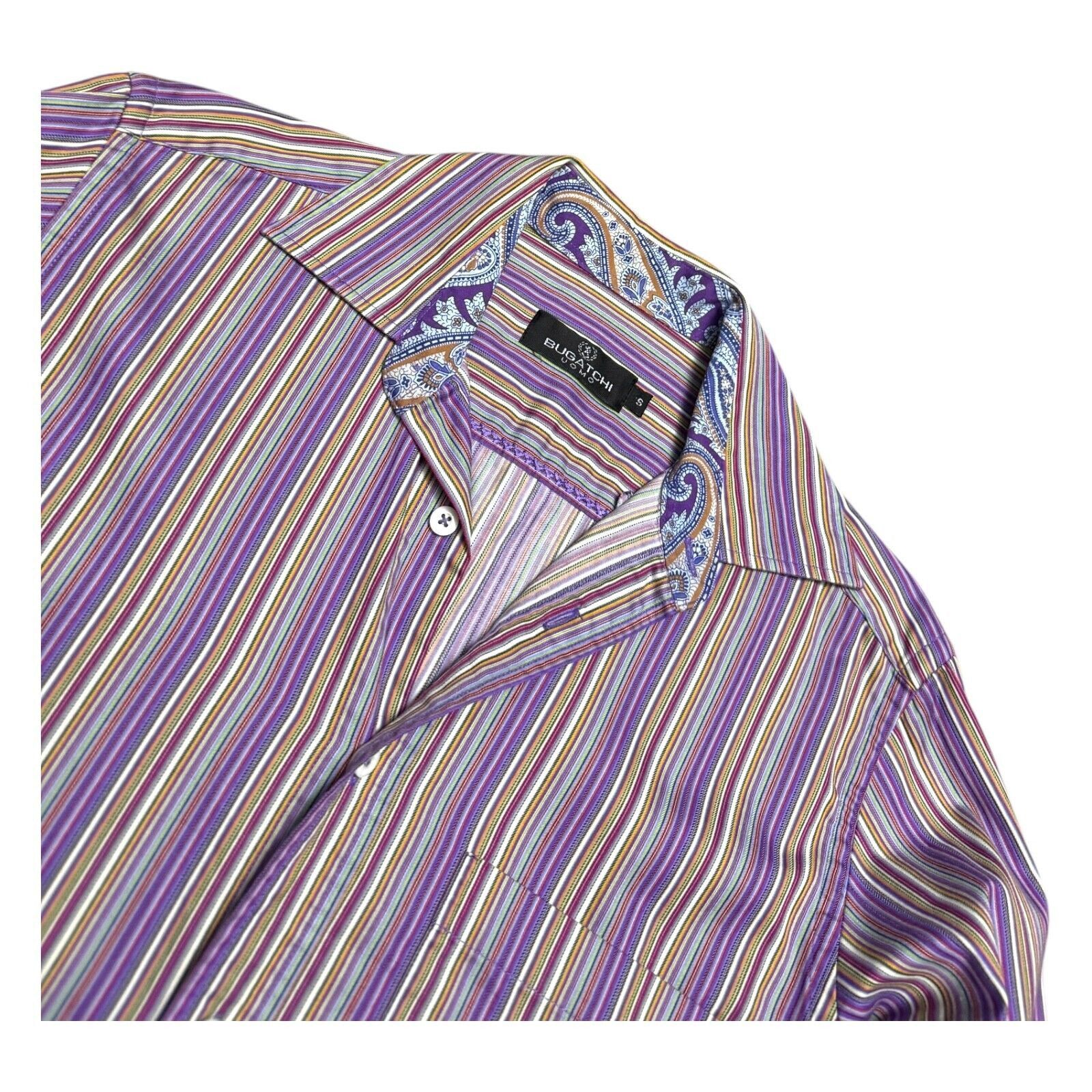 BUGATCHI BUGATCHI UOMO Luxury Italian Business Dress Shirt Small Size US S / EU 44-46 / 1 - 4 Thumbnail