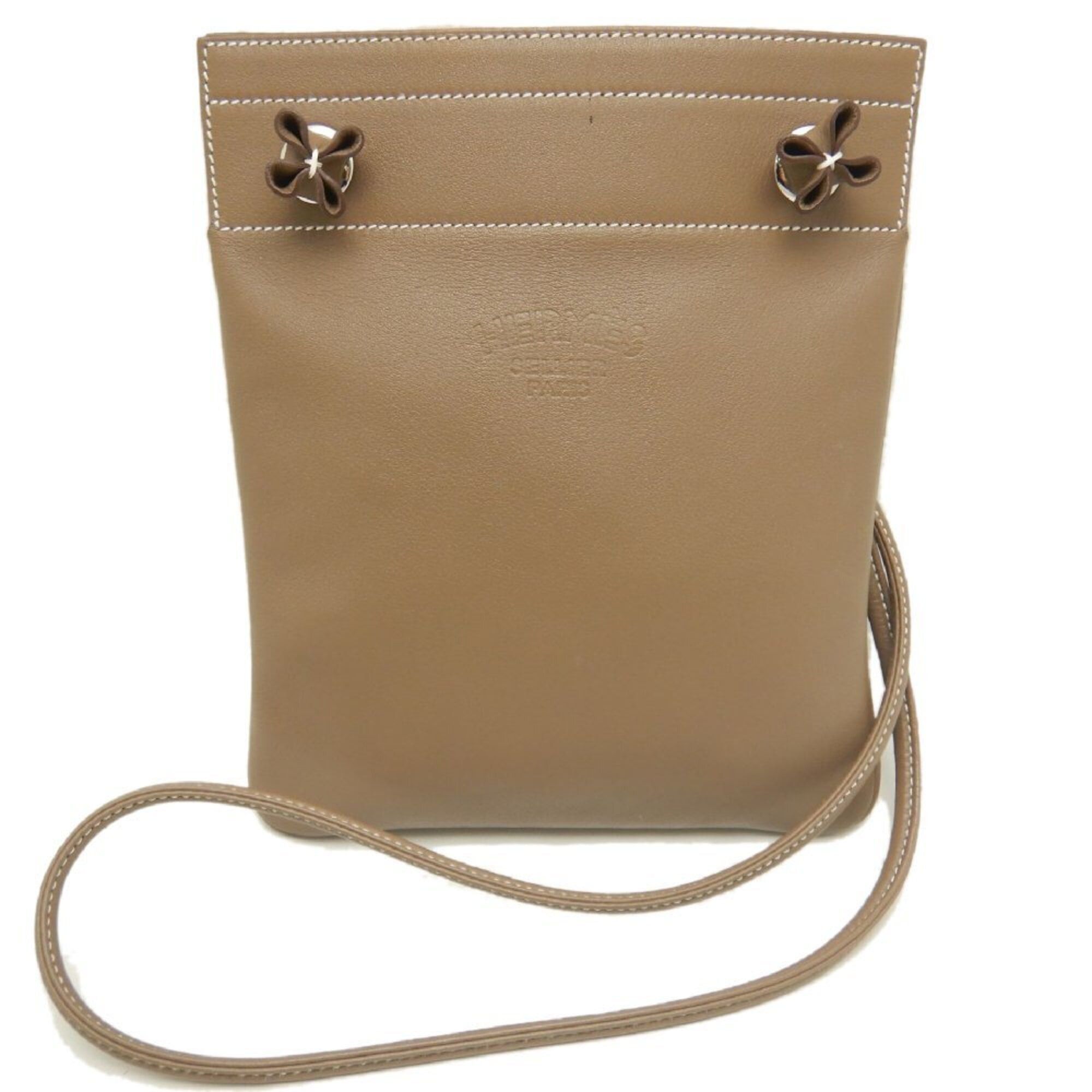 Hermes HERMES Aline Mini Shoulder Bag, Veau Swift Leather, Etoupe, Women's, 253847 Size ONE SIZE - 1 Thumbnail