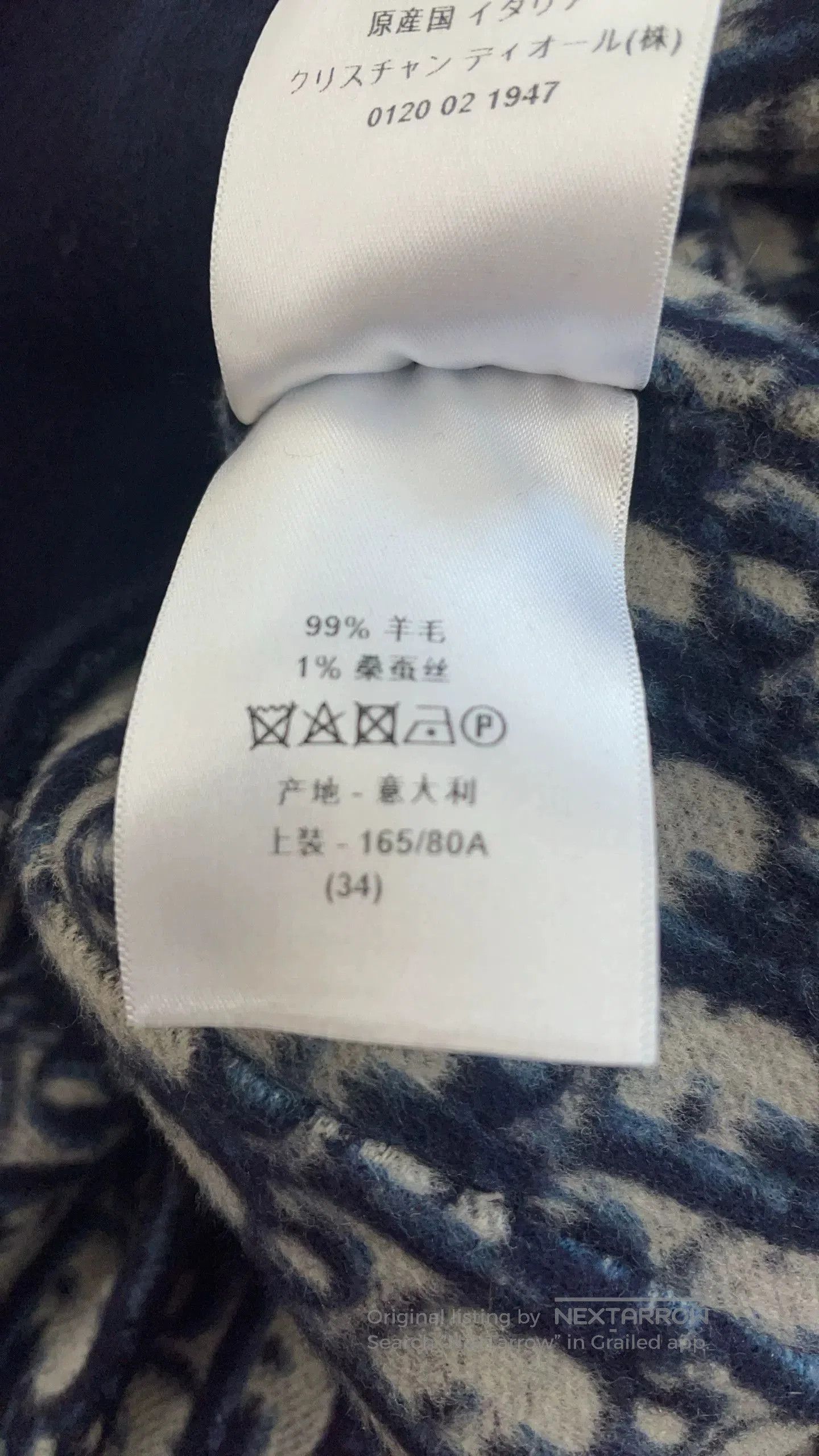 Dior navy blue double-breasted wool coat. Size US S / EU 44-46 / 1 - 5 Thumbnail
