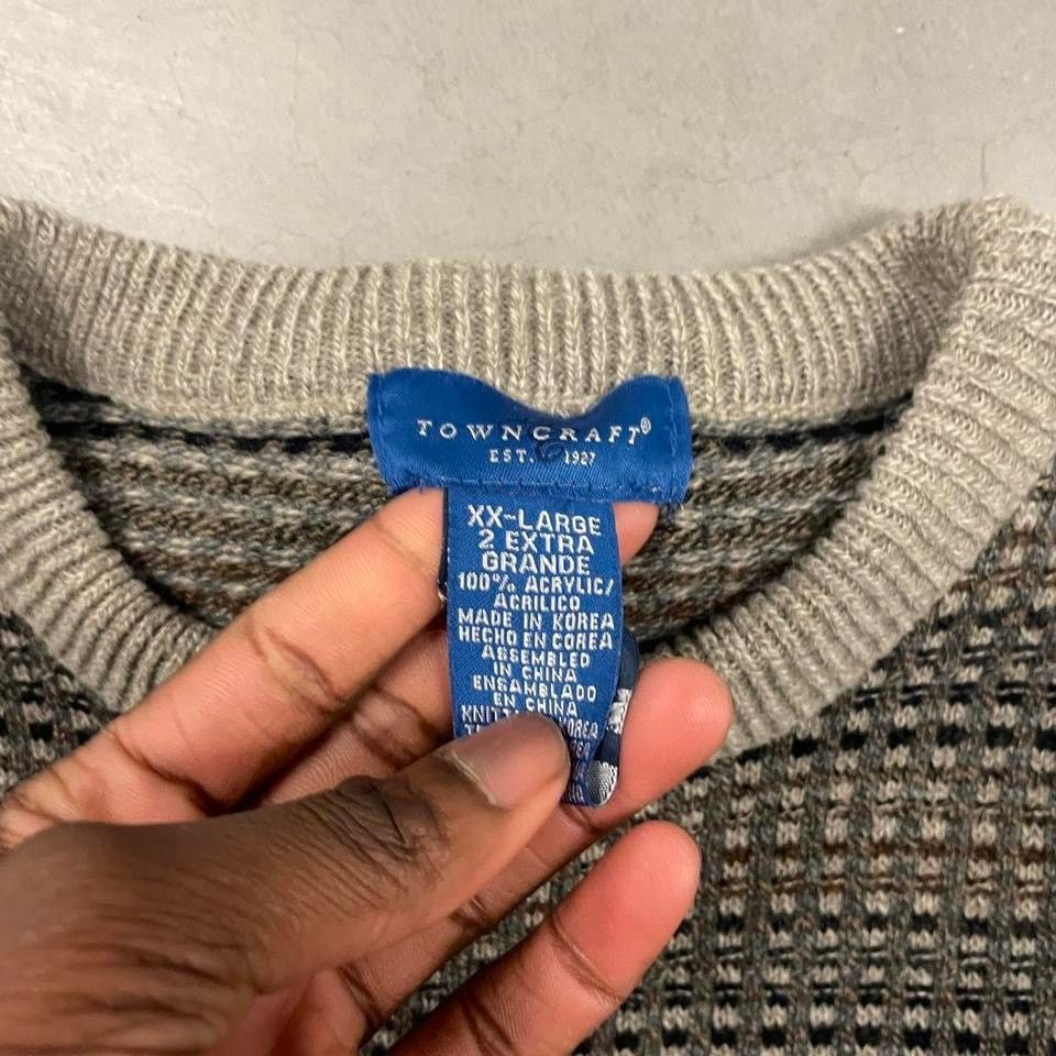Towncraft × Vintage vintage y2k towncraft patterned sweater Size US XXL / EU 58 / 5 - 3 Thumbnail