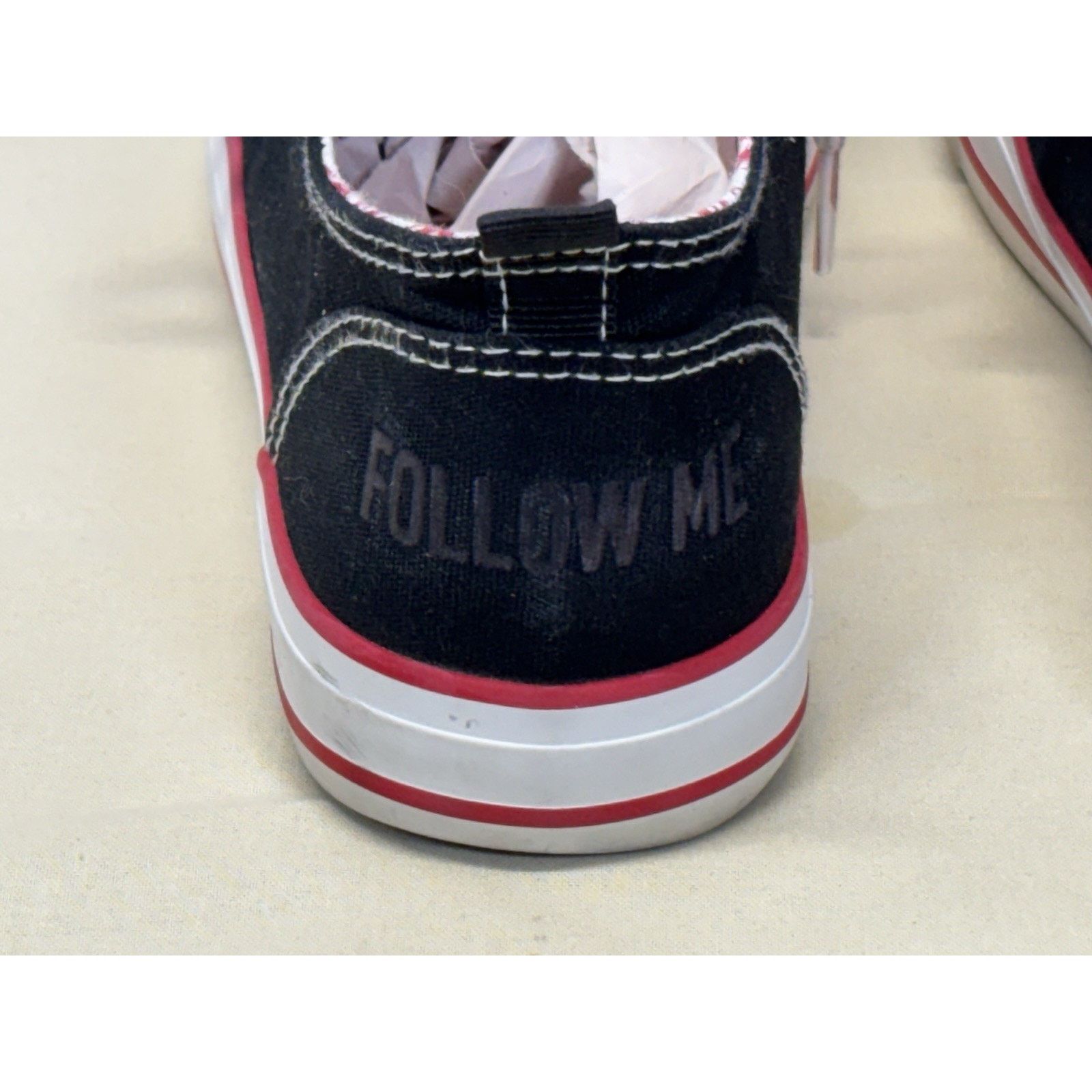 The Unbranded Brand HEB Brand Shop Women’s Shoes Size 7W Black Canvas Low Top Size US 7 / IT 37 - 5 Thumbnail