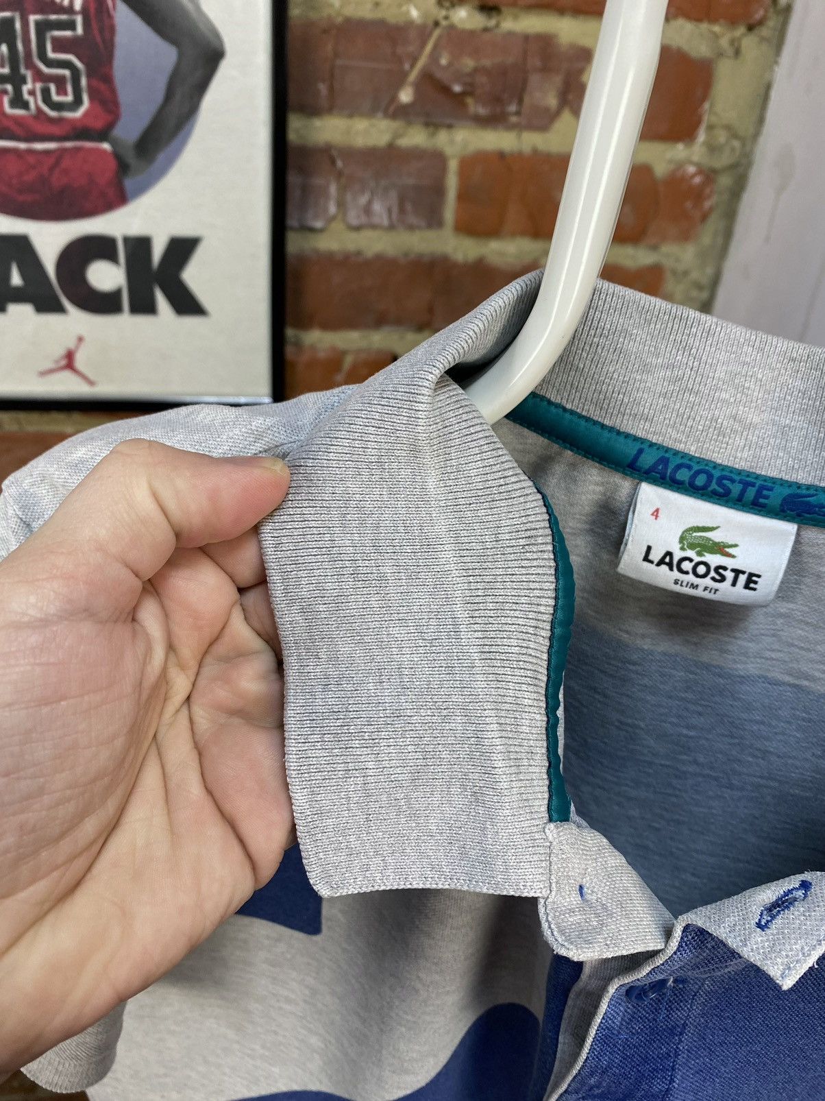 Lacoste Lacoste 27 Grey Short Sleeve Polo Shirt Slim Fit Size US M / EU 48-50 / 2 - 12 Thumbnail