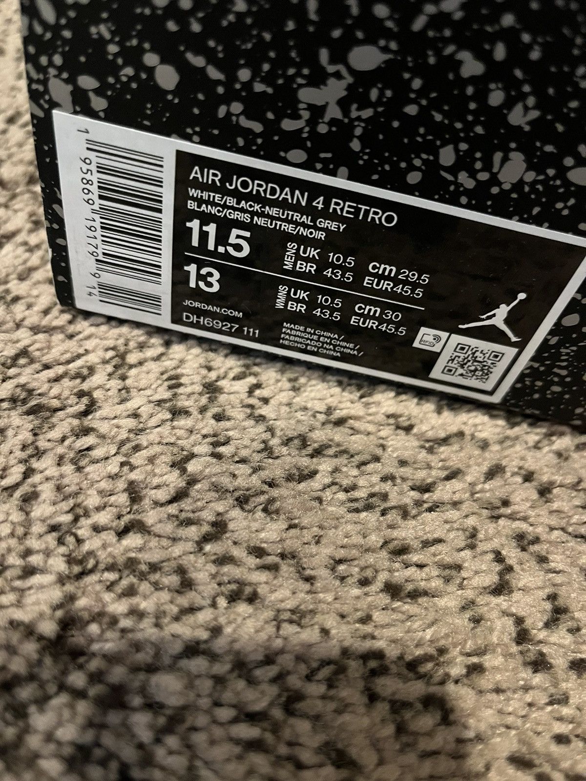 Jordan Brand Jordan 4 Military Black Size US 11.5 / EU 44-45 - 9 Thumbnail
