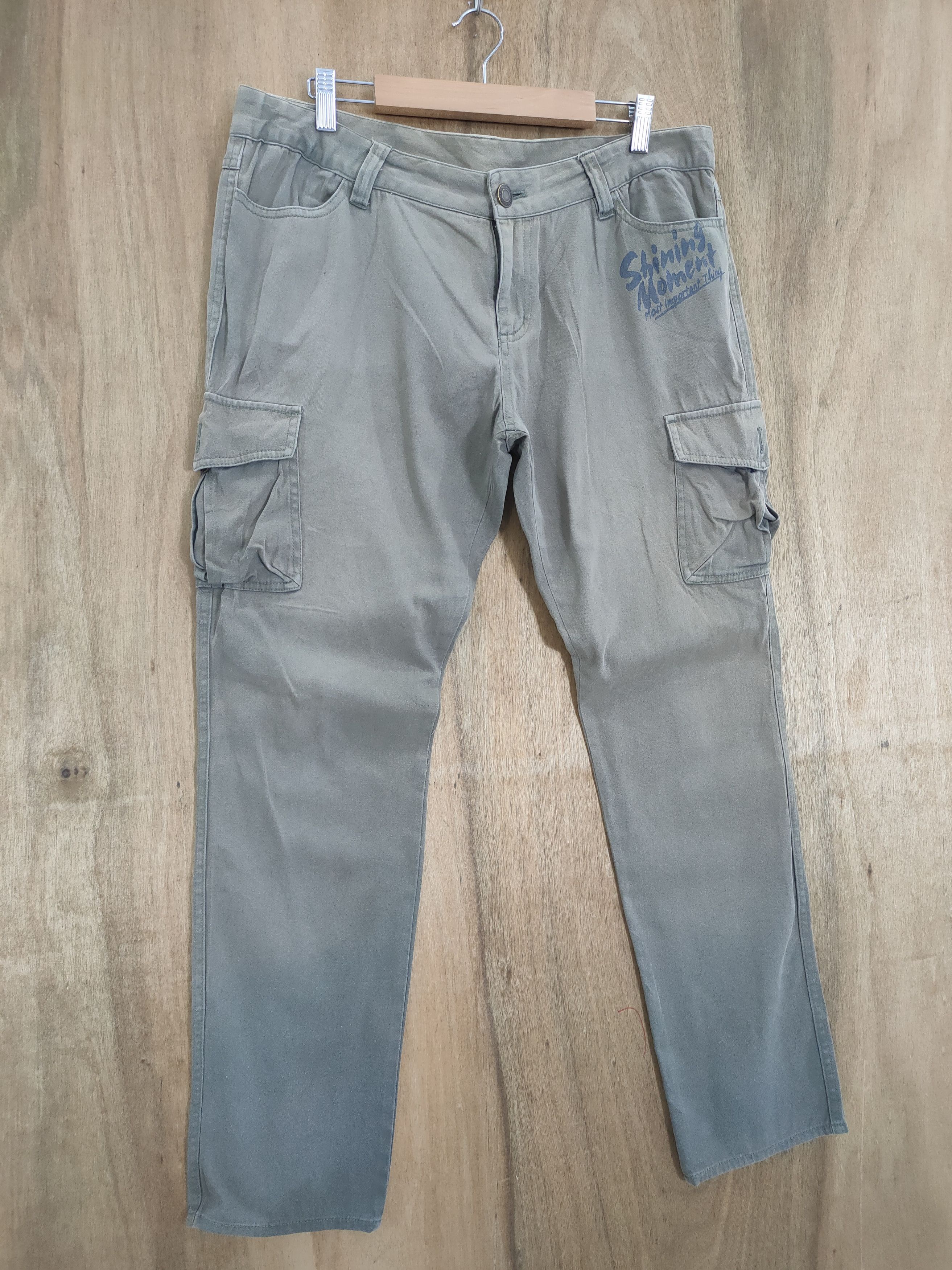 Japanese Brand VINTAGE JAPANESE PLG FADED CARGO PANTS Size US 34 / EU 50 - 1 Thumbnail