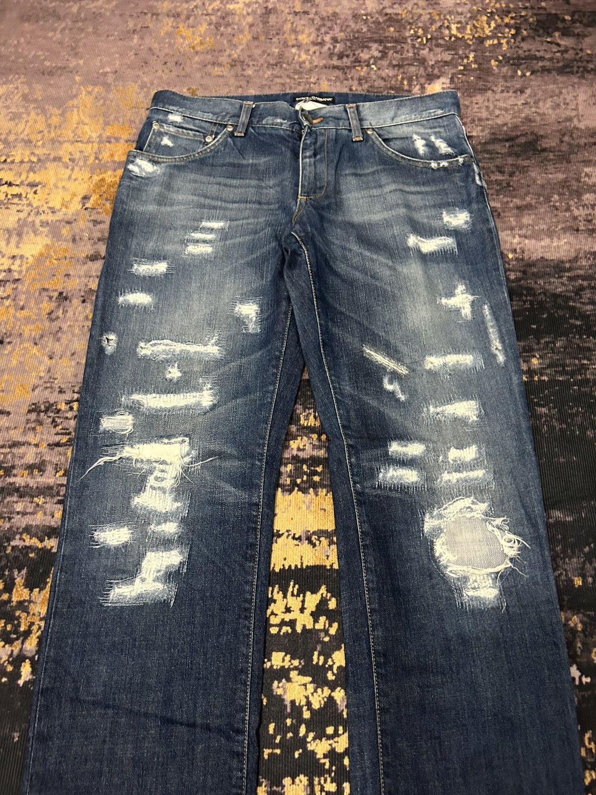 Dolce & Gabbana Dolce & Gabbana Distressed Jeans Size US 33 - 3 Thumbnail