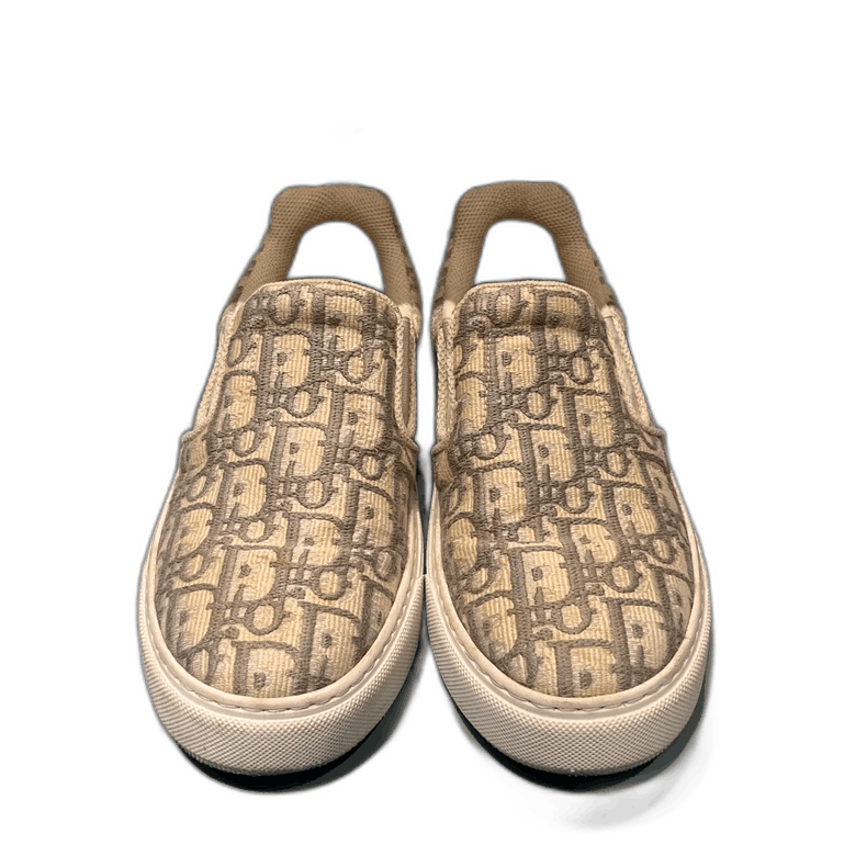 Dior Gray Low-Top Fashion Sneakers Size 36