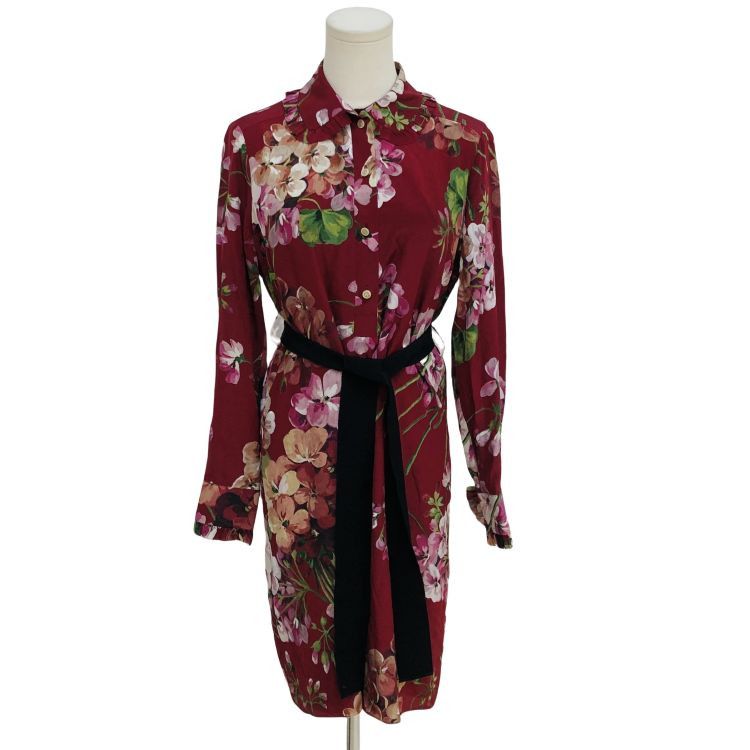 Gucci Gucci Floral Silk Midi Dress Size 40 Size S / US 4 / IT 40 - 1 Thumbnail